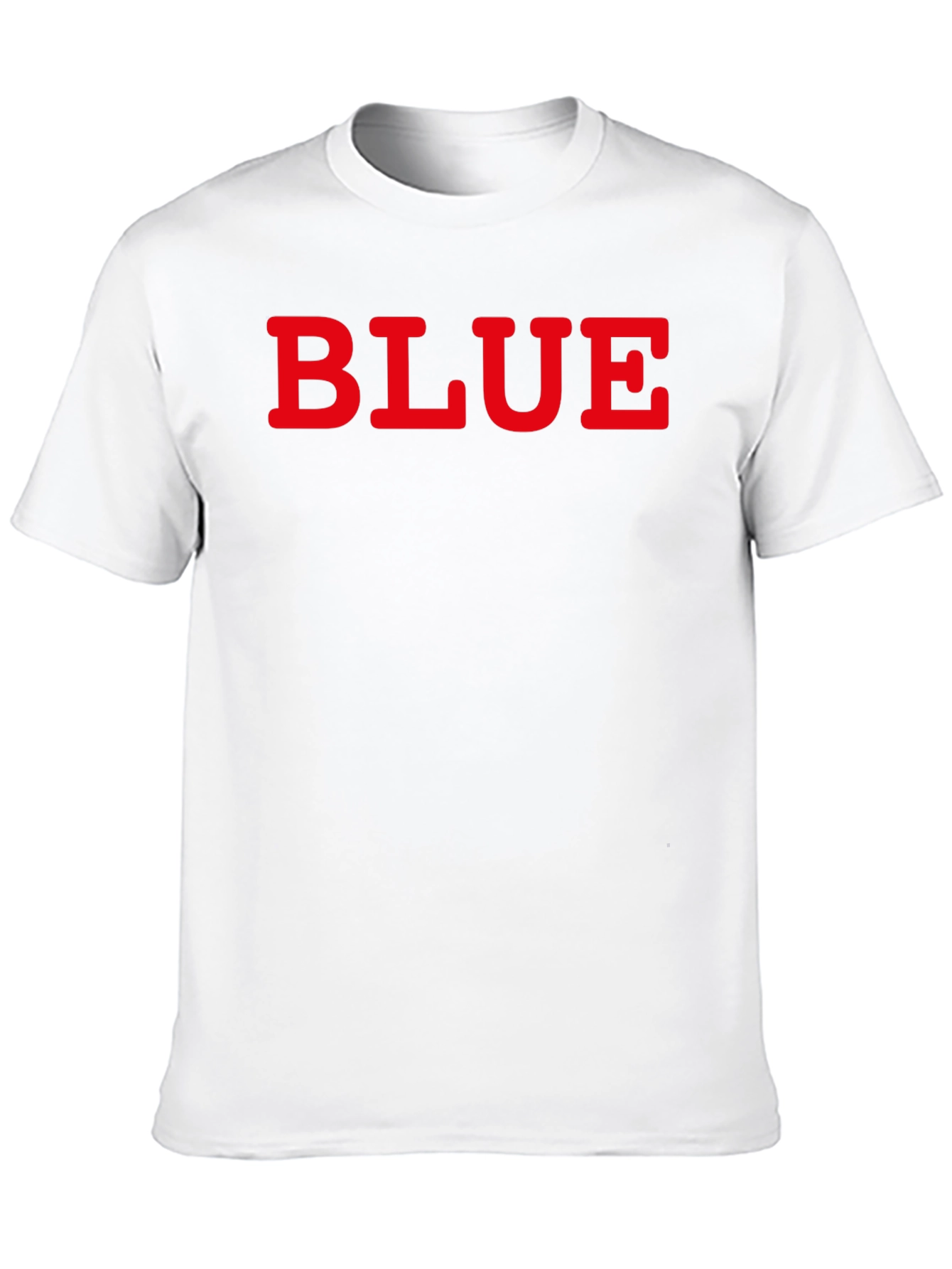 Mens Black Tee with BLUE Graphic Print