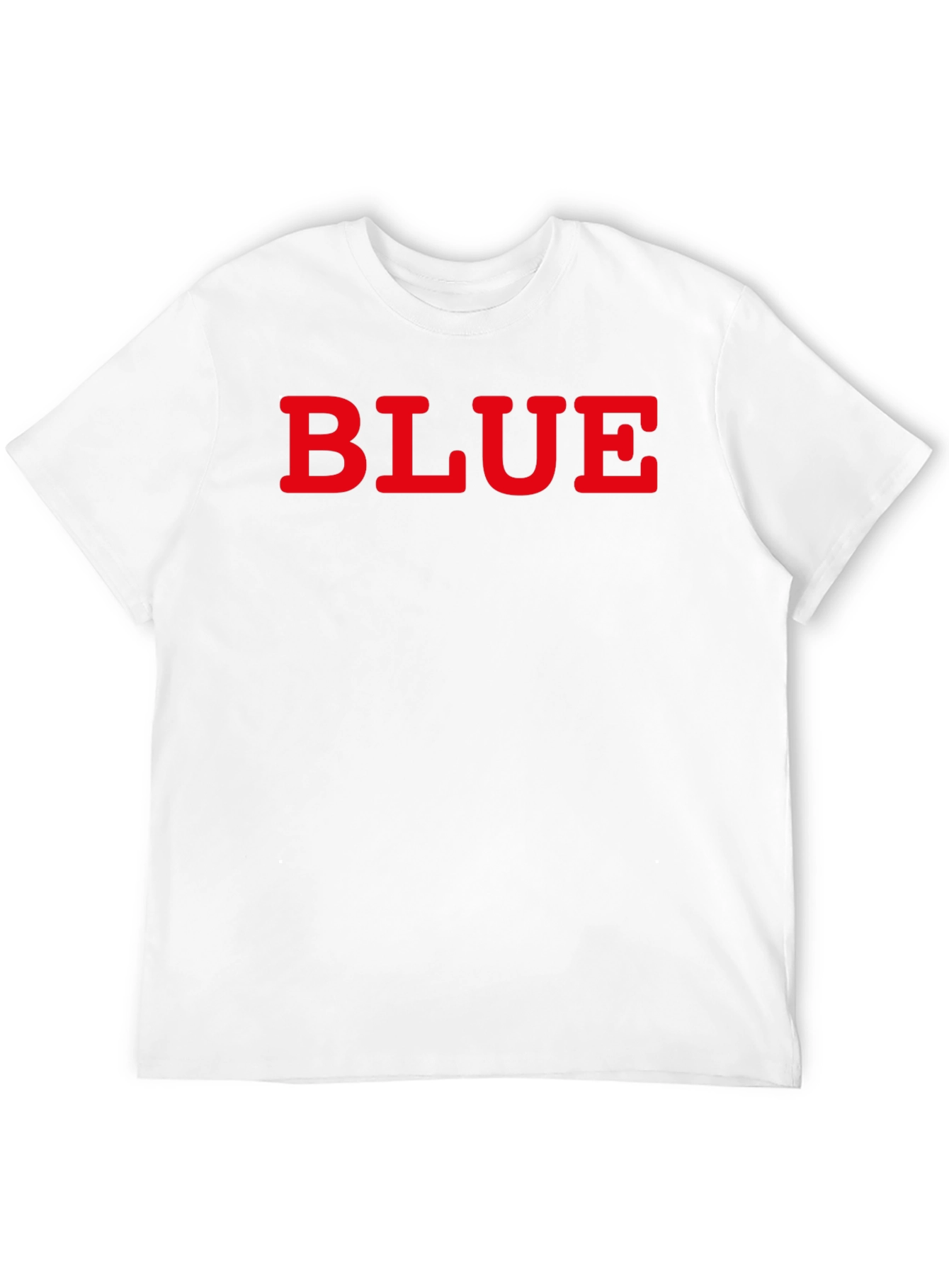 Mens Black Tee with BLUE Graphic Print