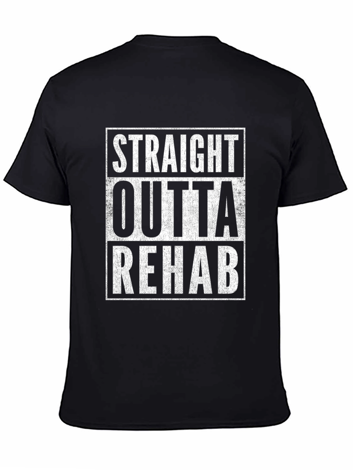 Straight Outta Rehab Graphic Tee - Black
