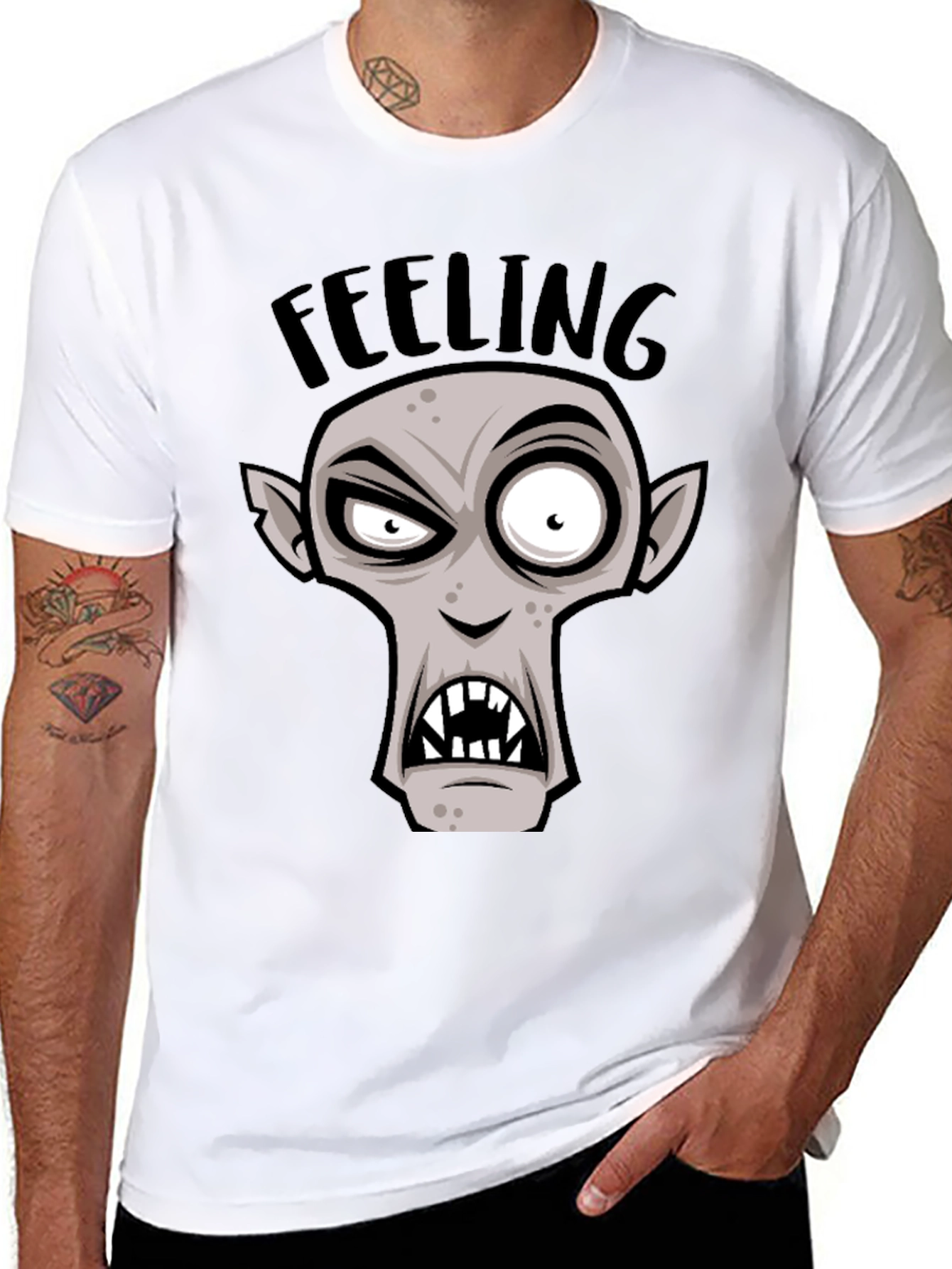 Feeling Ghoul T-Shirt - Spooky Cartoon Graphic Tee