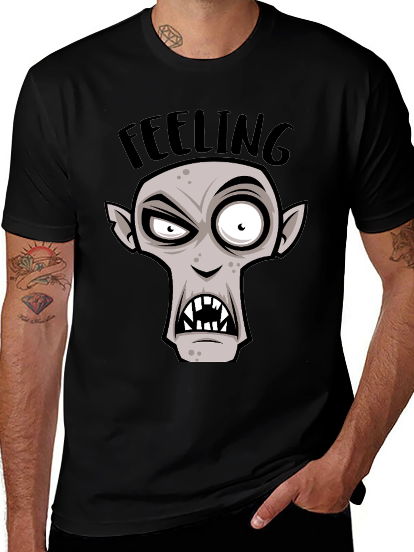 Feeling Ghoul T-Shirt - Spooky Cartoon Graphic Tee