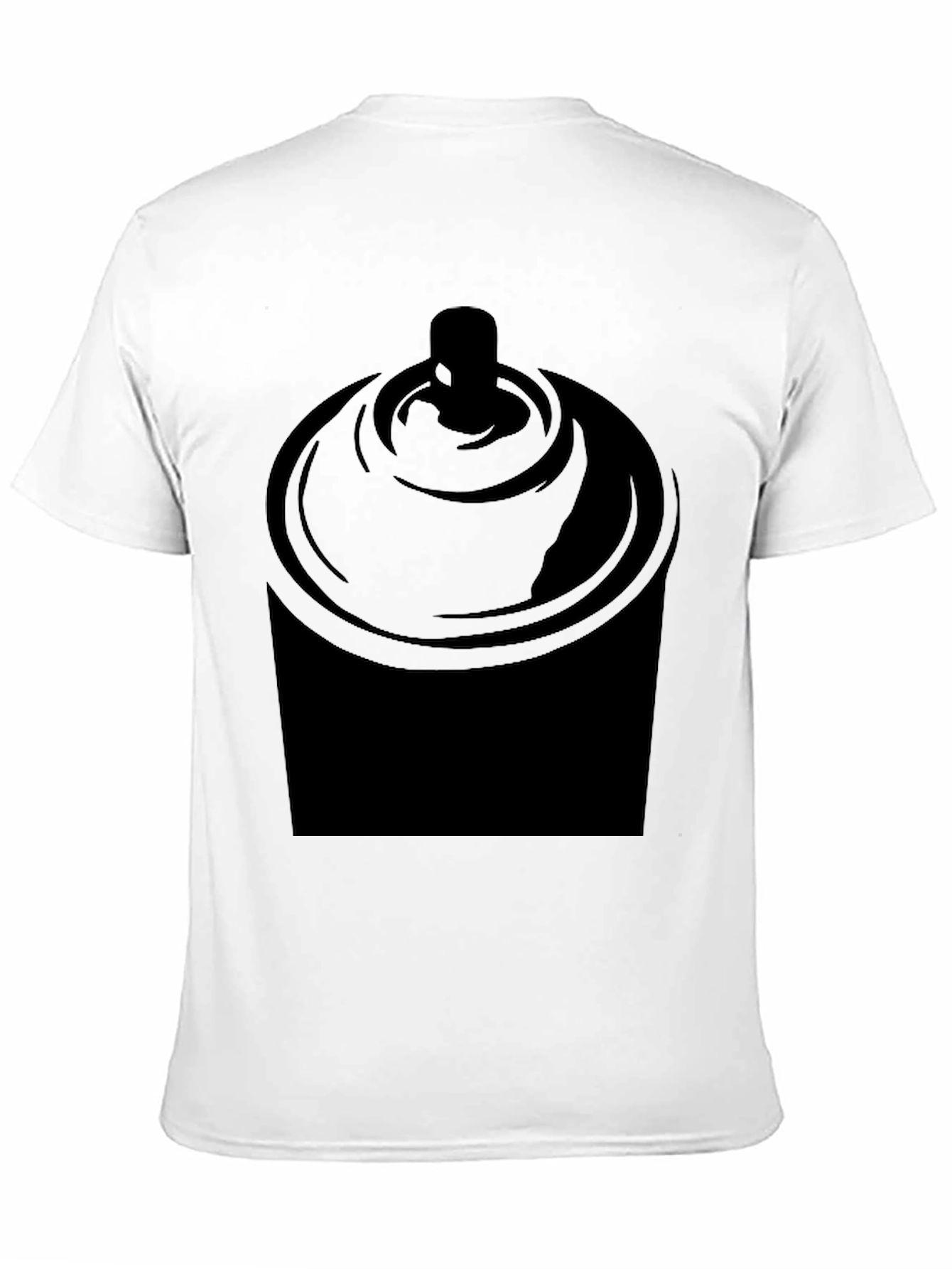 Spray Paint Can Graphic T-Shirt - Black