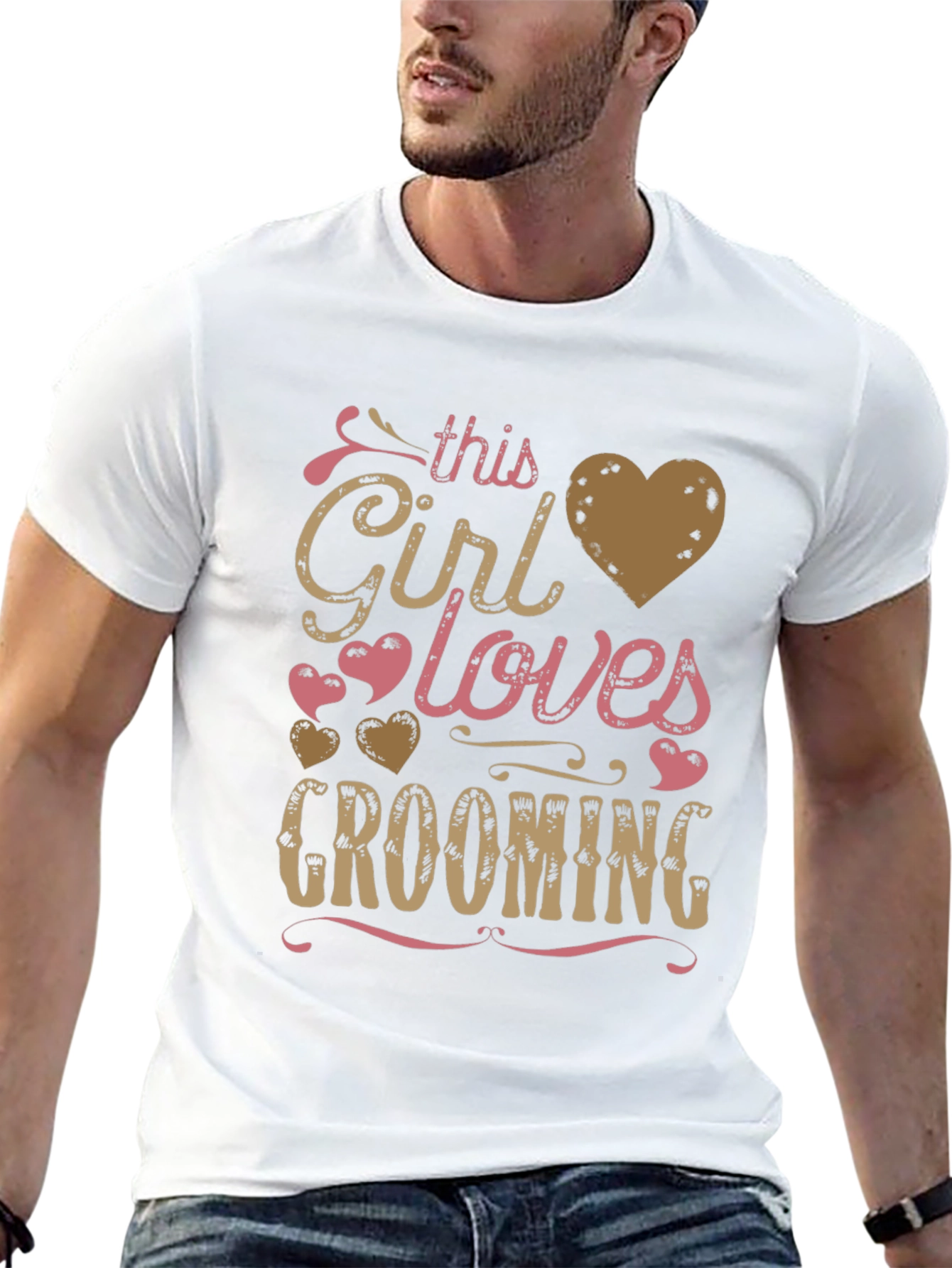 Girl Loves Grooming T-Shirt - Black Graphic Tee