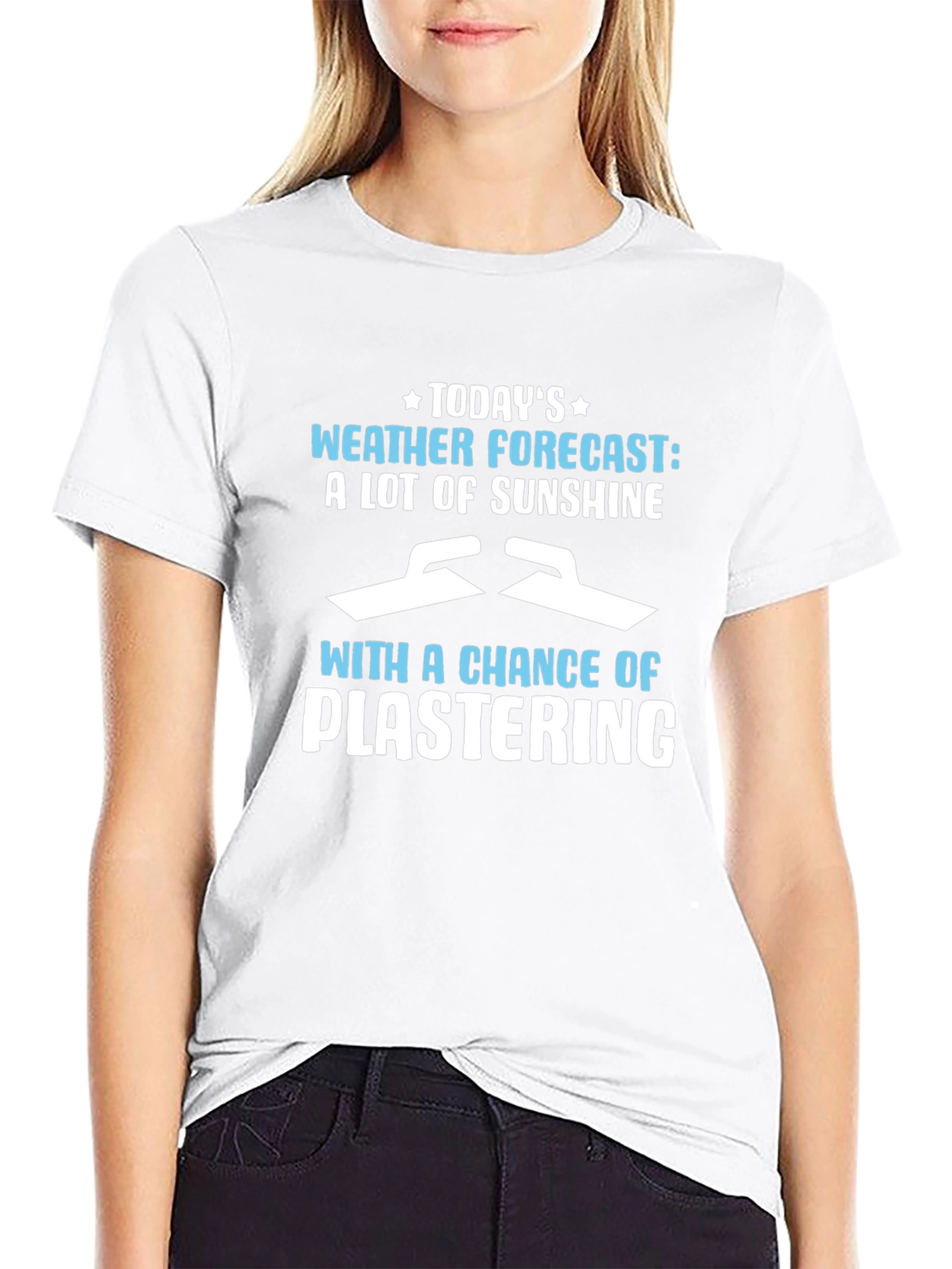 Funny Plastering Weather Forecast Graphic Tee