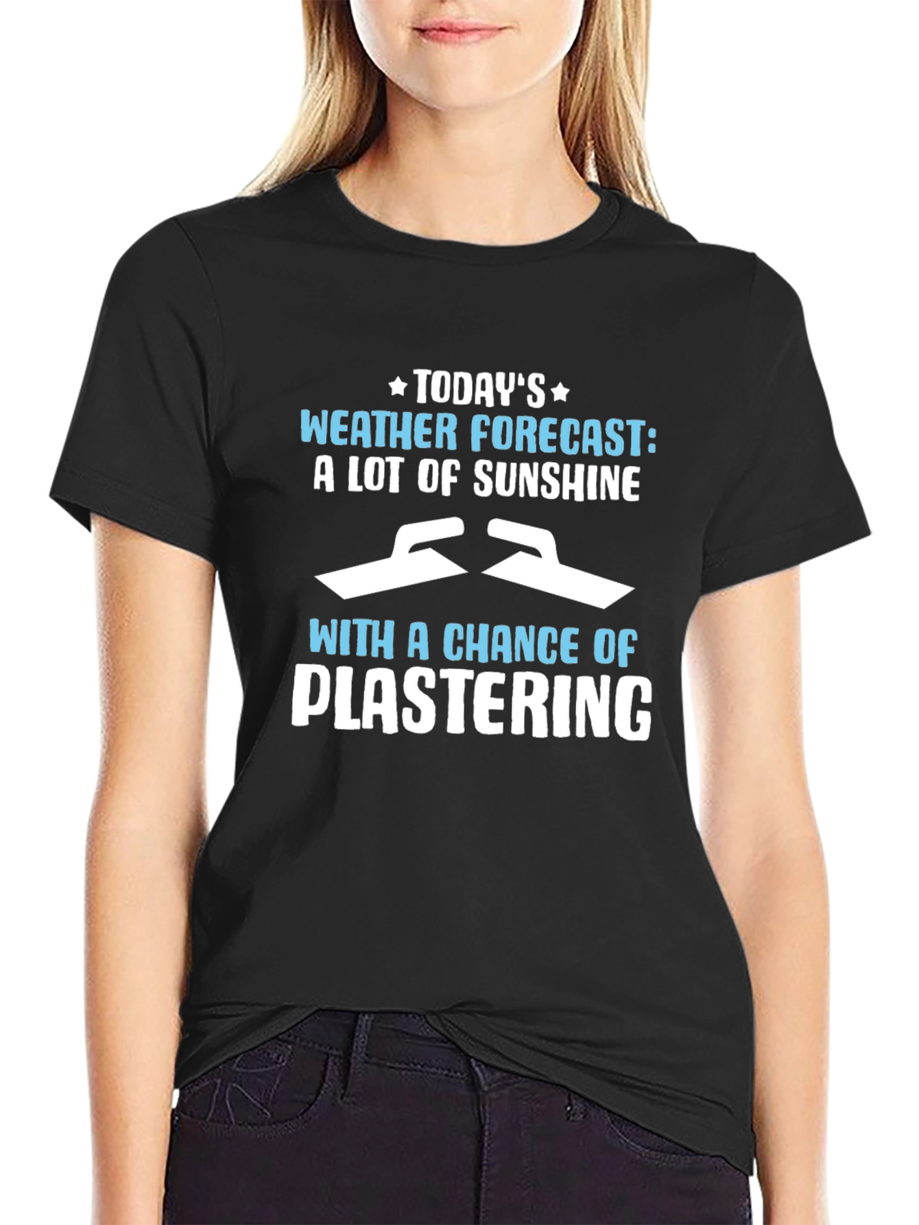 Funny Plastering Weather Forecast Graphic Tee