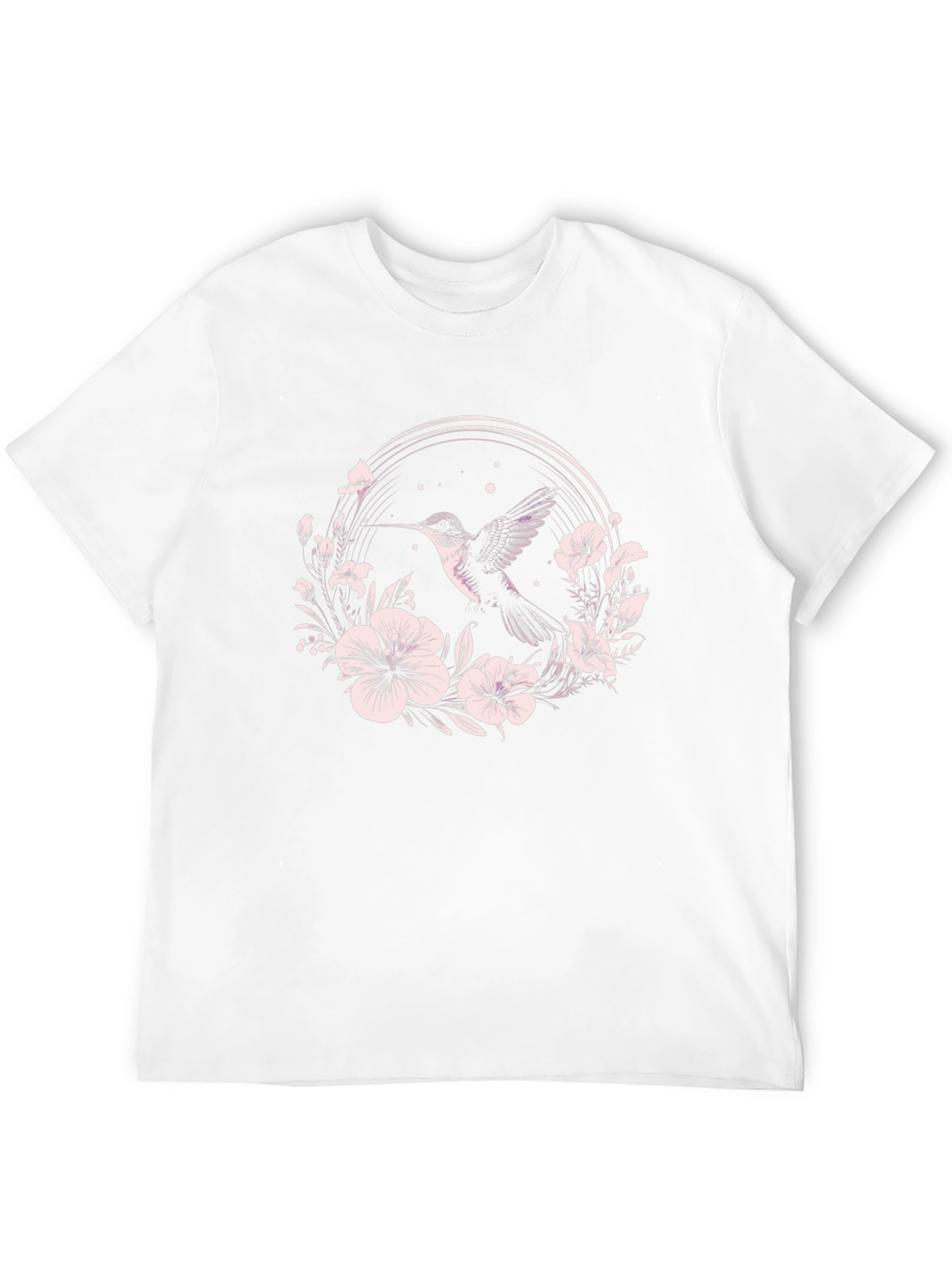 Hummingbird Floral T-Shirt - Nature Inspired Design