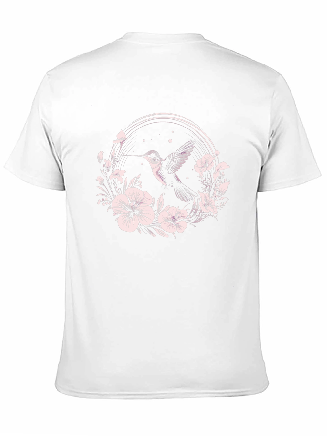 Hummingbird Floral T-Shirt - Nature Inspired Design