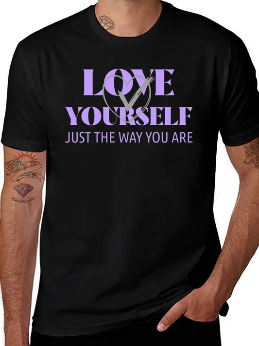 Love Yourself Black Graphic T-Shirt