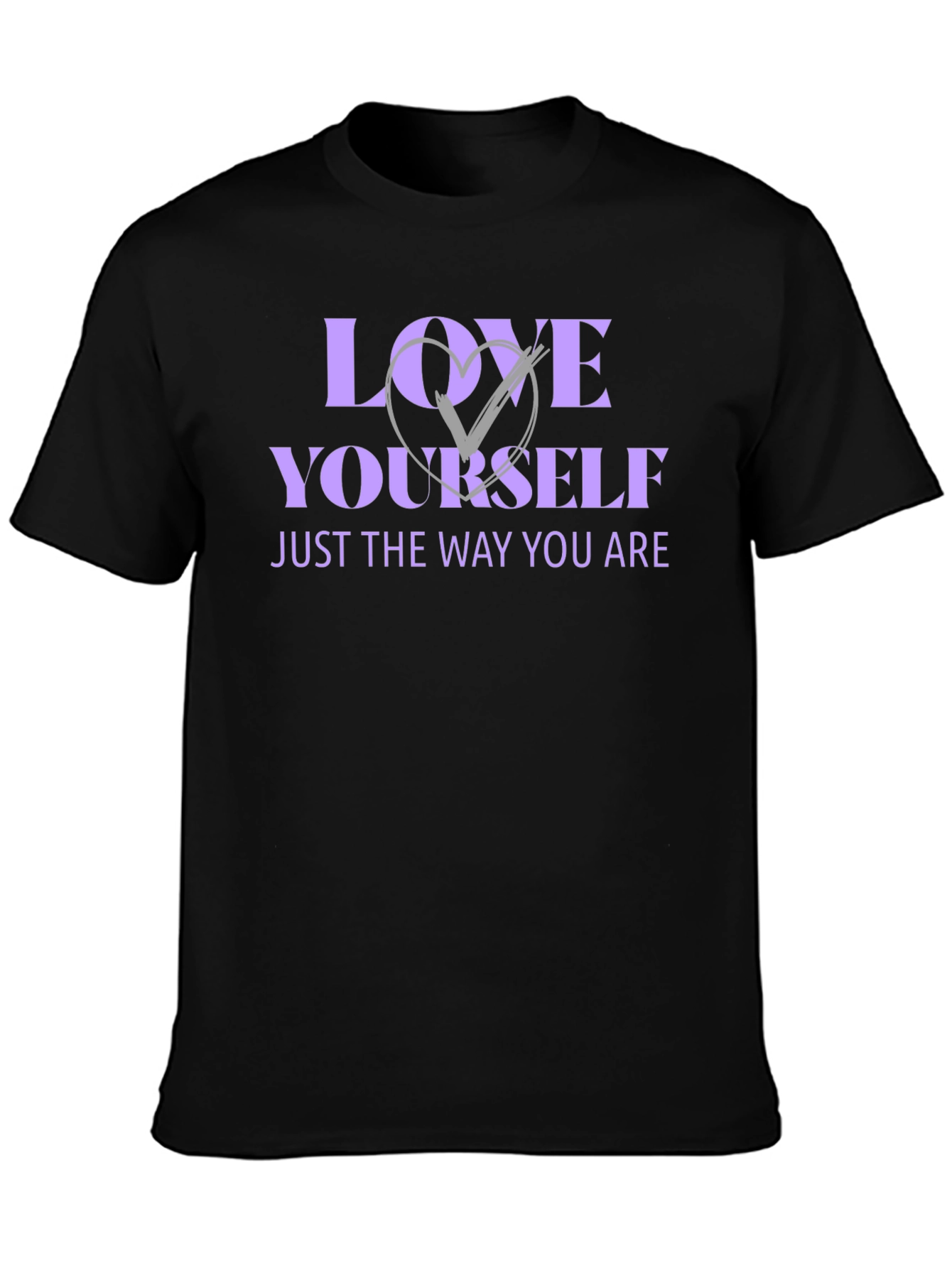 Love Yourself Black Graphic T-Shirt