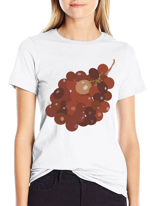 Grapes Graphic Tee - Unique Fruit Design