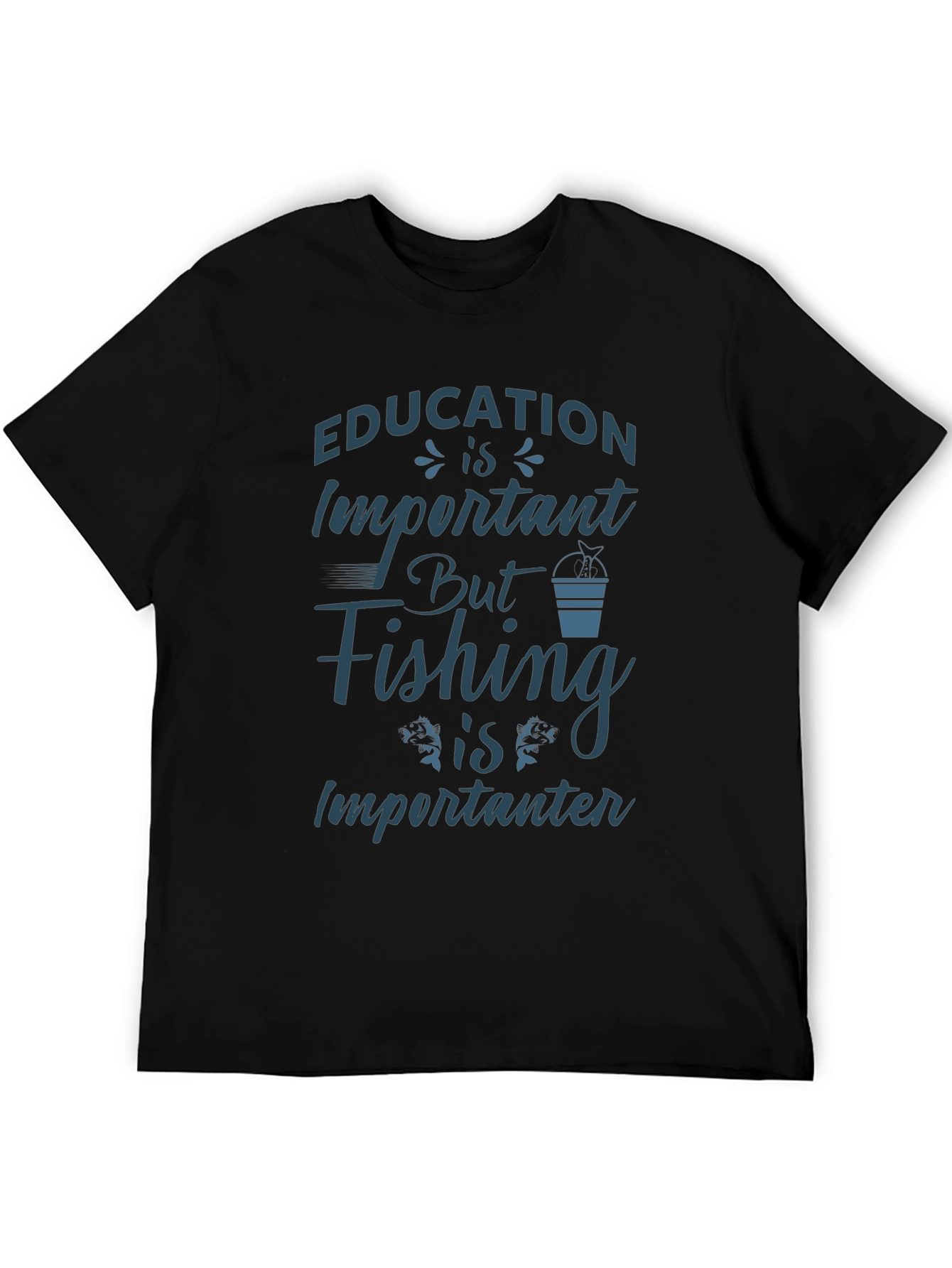 Funny Fishing T-Shirt: Education is Importanter
