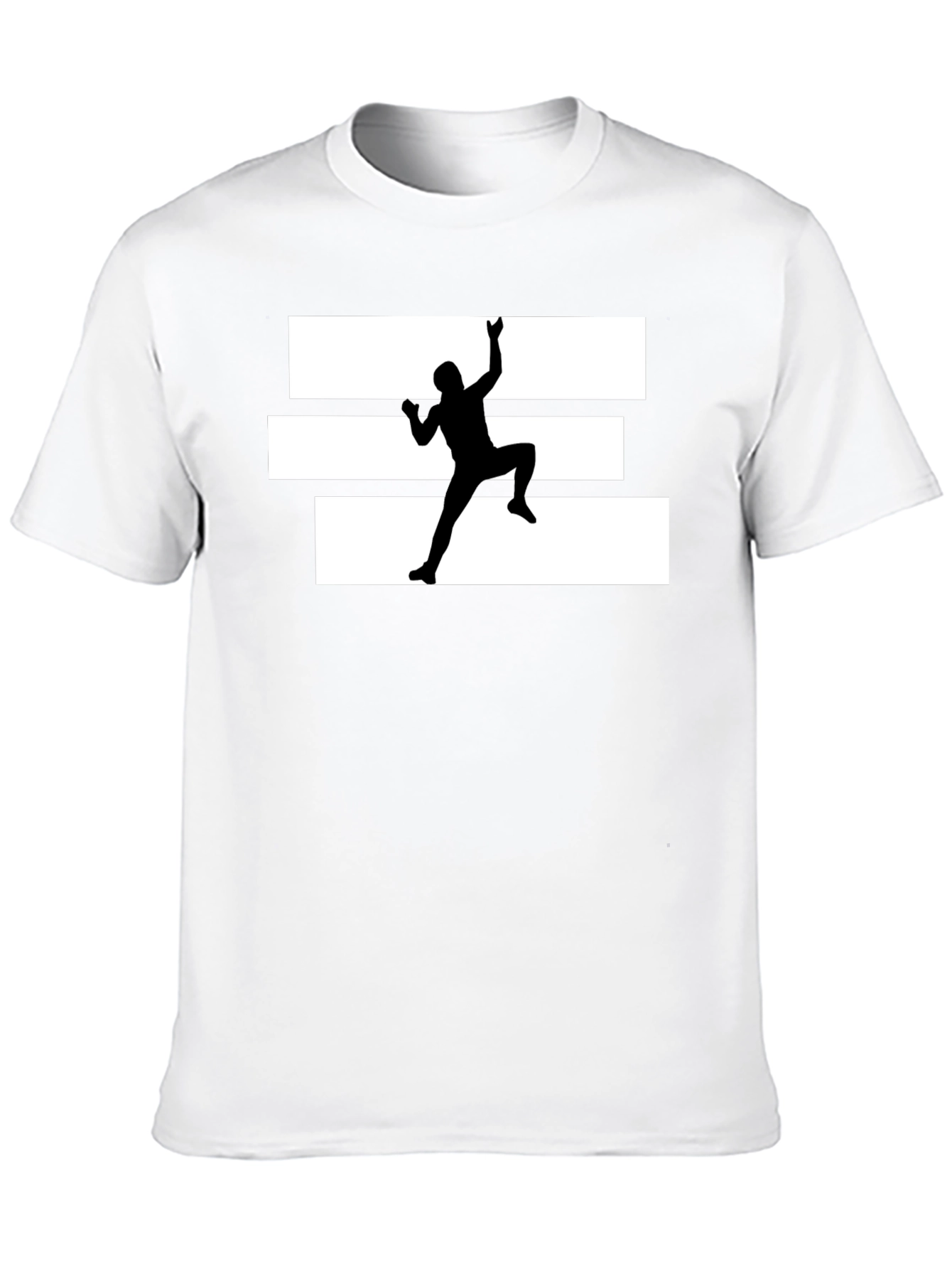 Climbing Silhouette Graphic Tee - Black