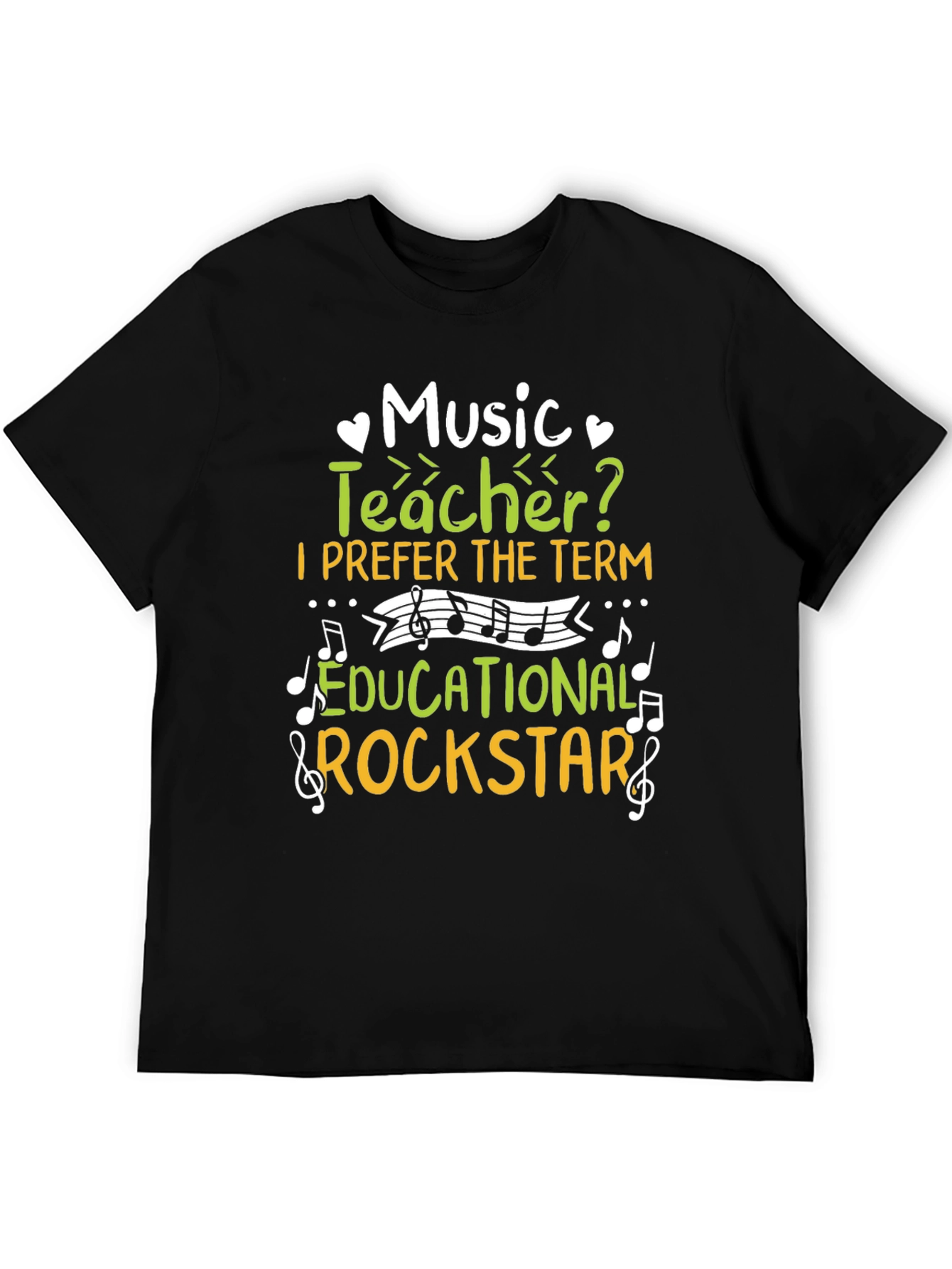 Music Teacher Educational Rockstar Graphic T-Shirt