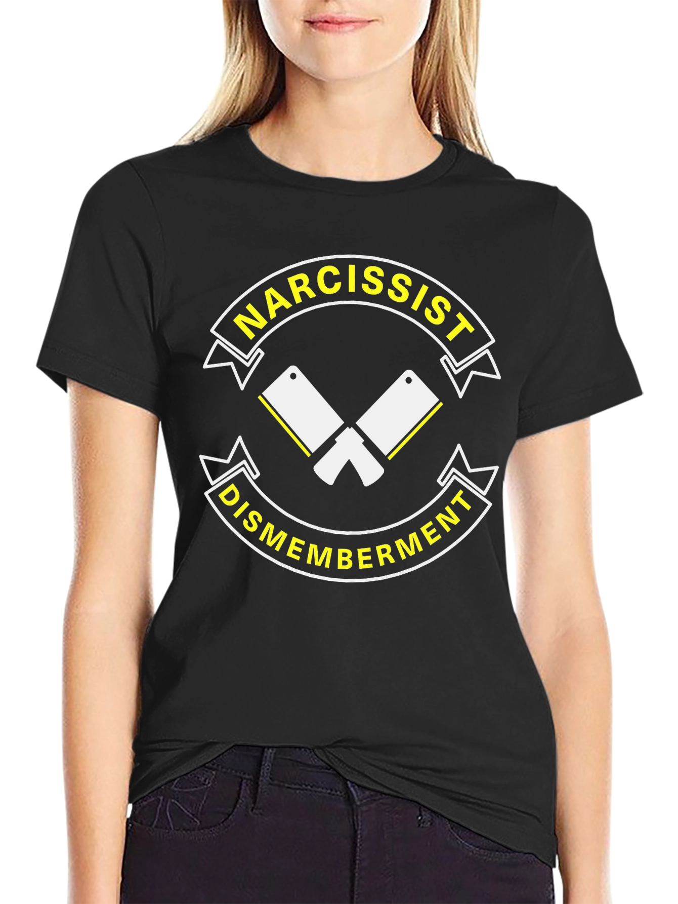 Narcissist Dismemberment Black Graphic T-Shirt
