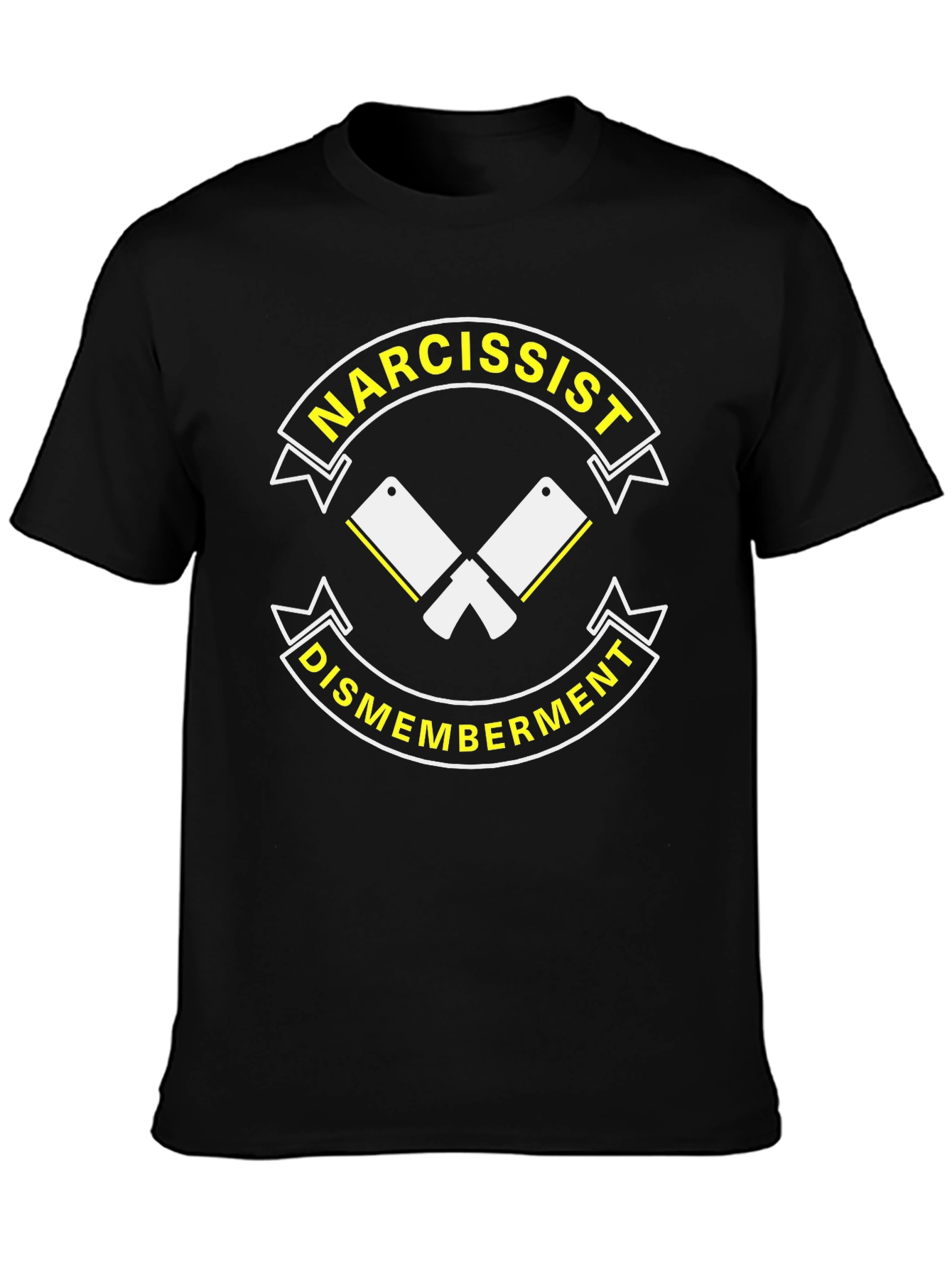 Narcissist Dismemberment Black Graphic T-Shirt
