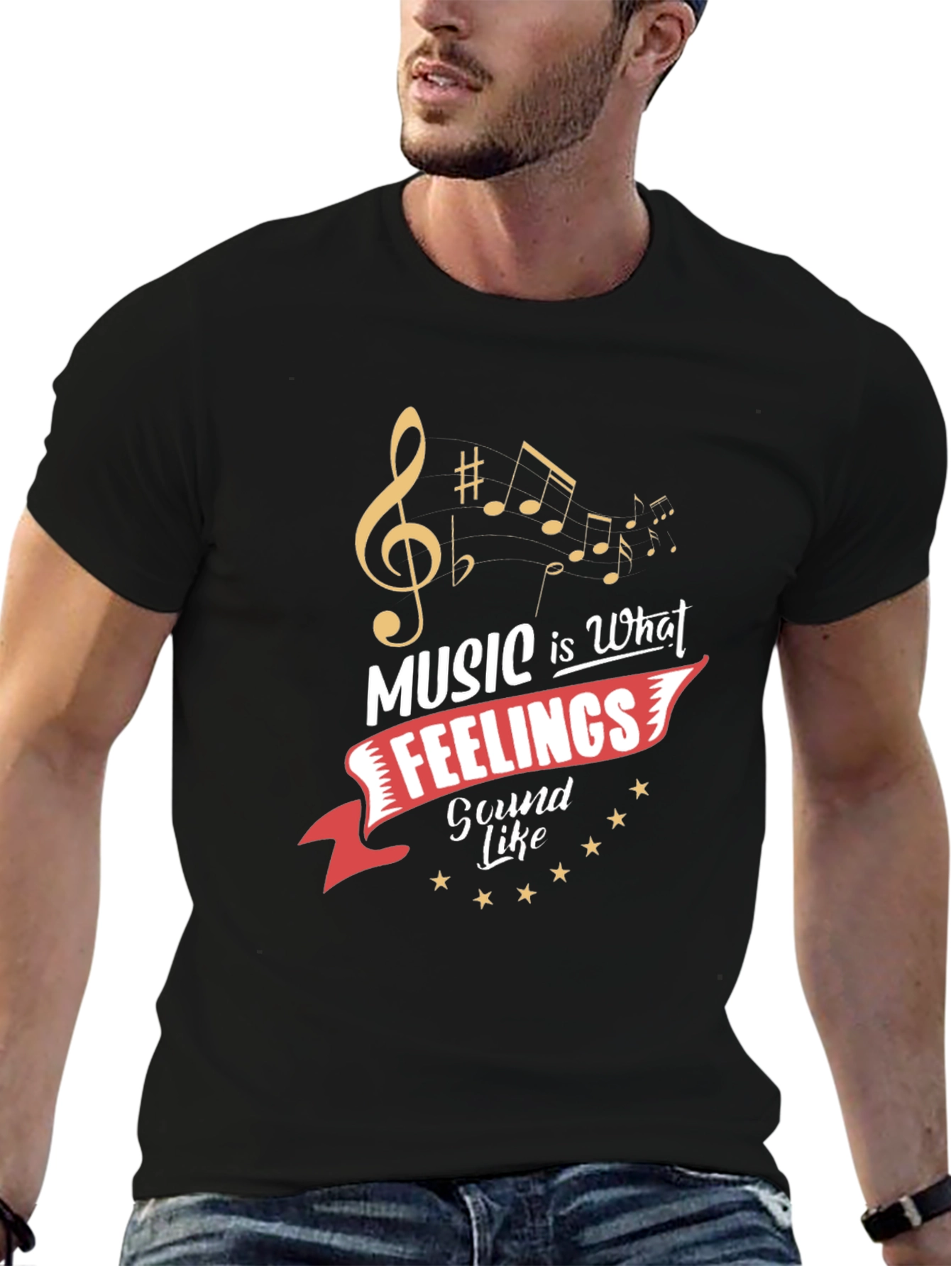 Music is What Feelings Sound Like T-Shirt