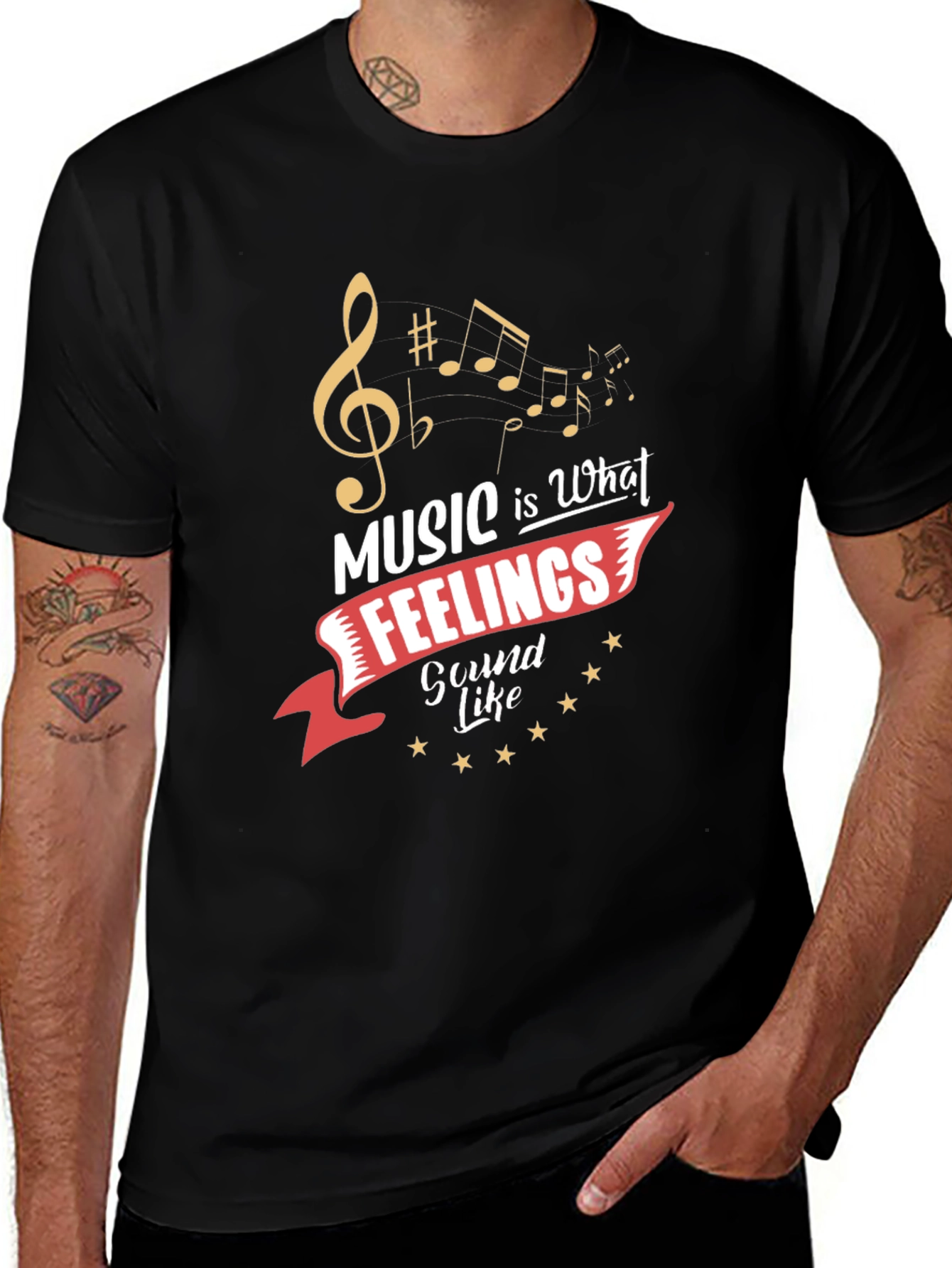 Music is What Feelings Sound Like T-Shirt