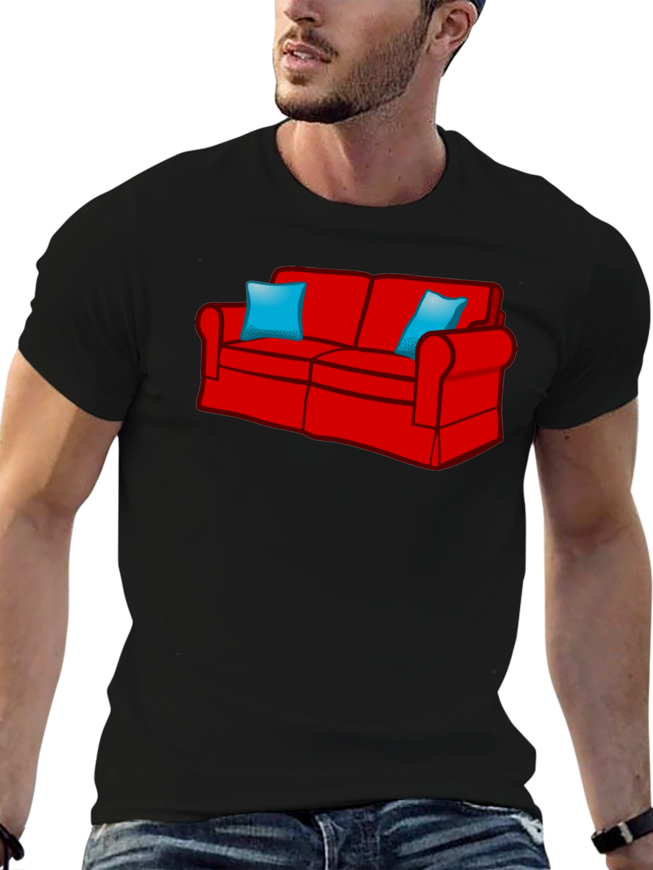 Red Couch T-Shirt - Relax in Style!