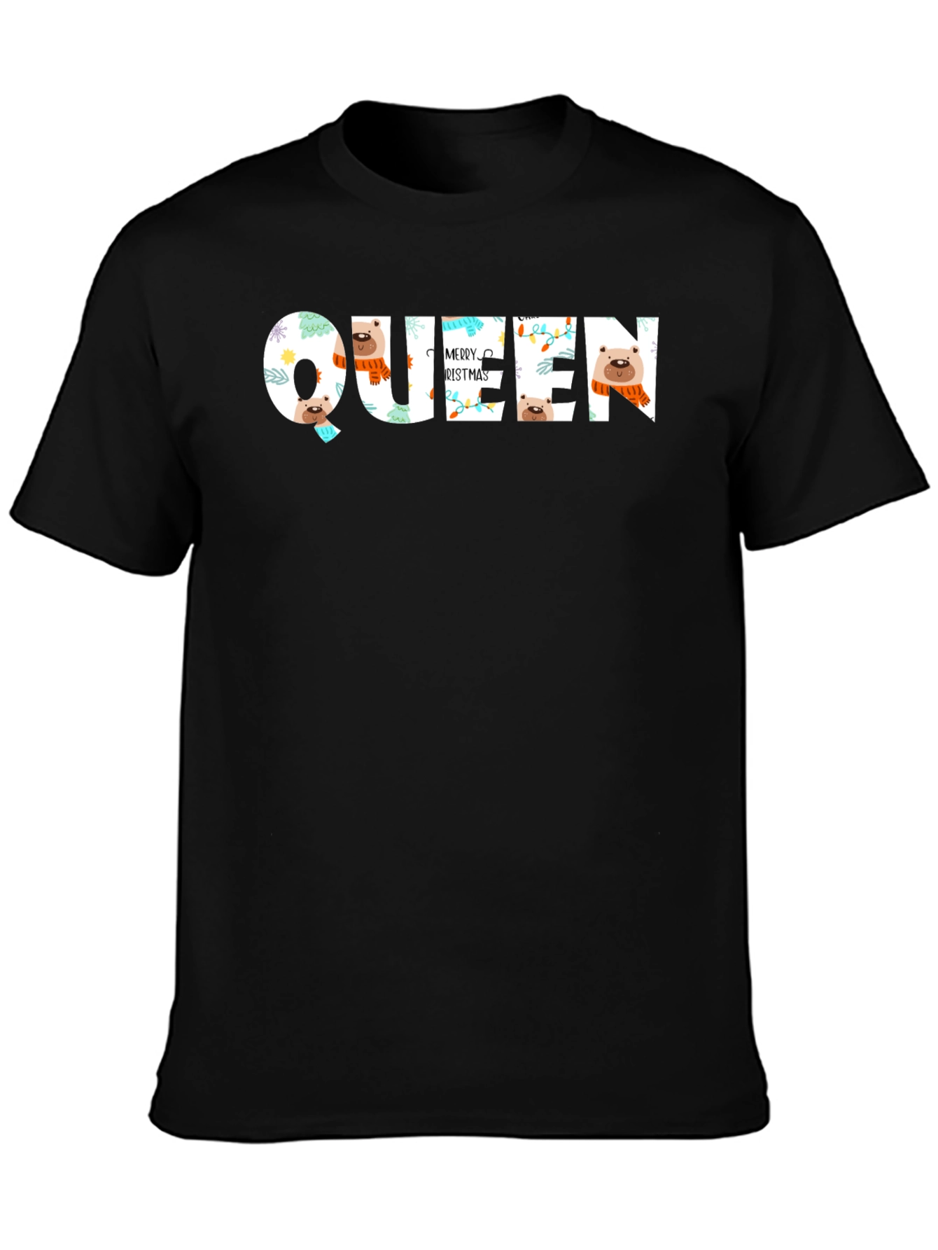 Queen Merry Christmas Graphic T-Shirt