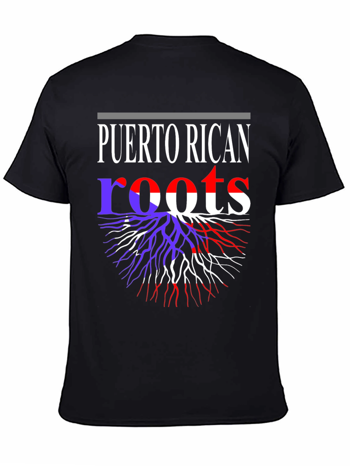Puerto Rican Roots Black T-Shirt