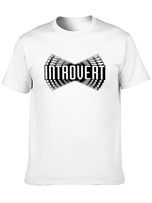 Introvert Graphic Tee - Black Cotton Casual Wear