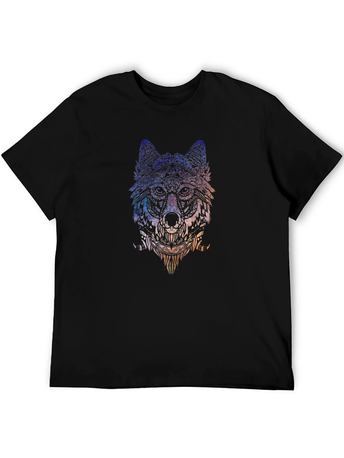Wolf Graphic Tee - Artistic Animal Print T-Shirt