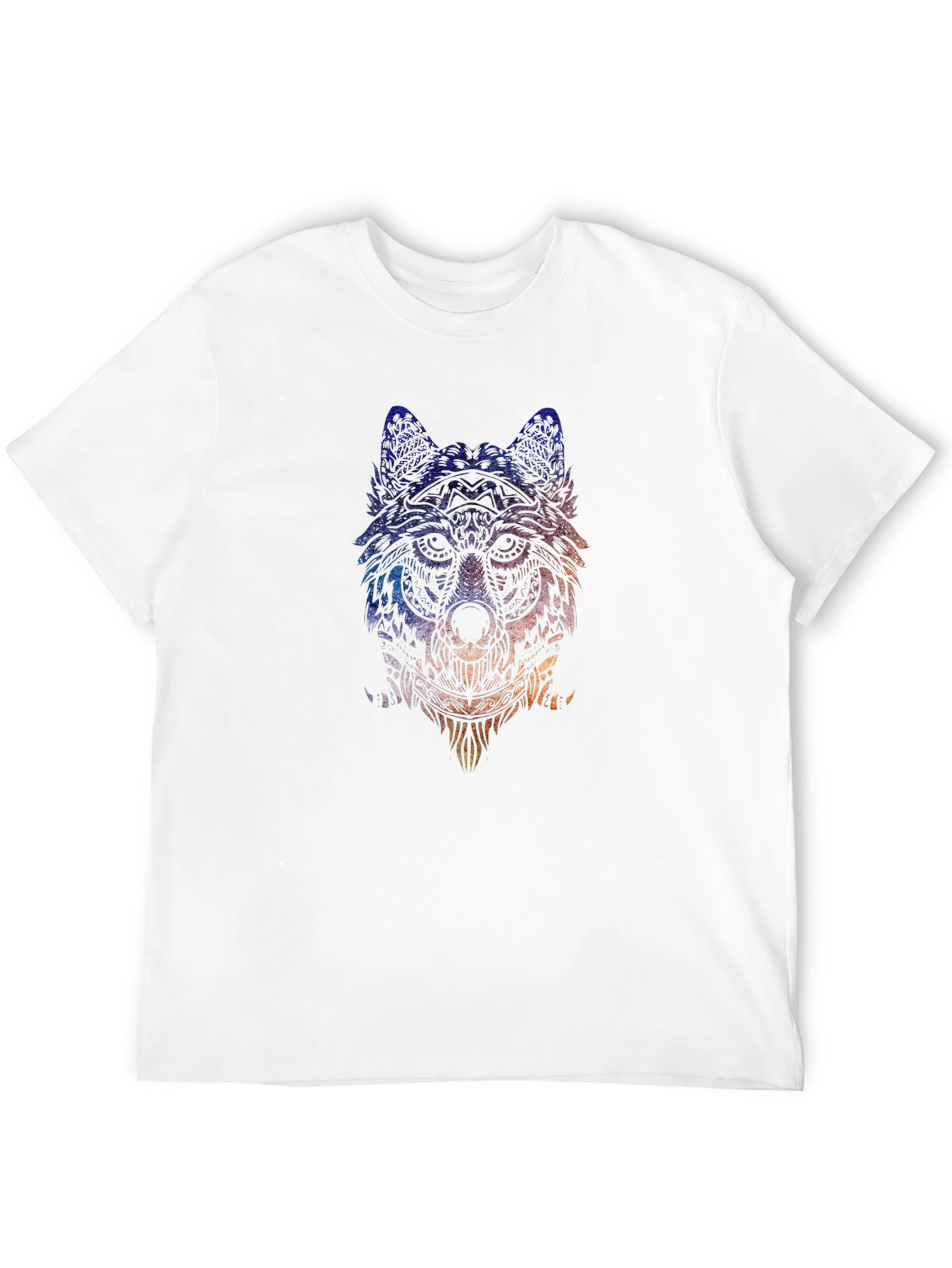Wolf Graphic Tee - Artistic Animal Print T-Shirt