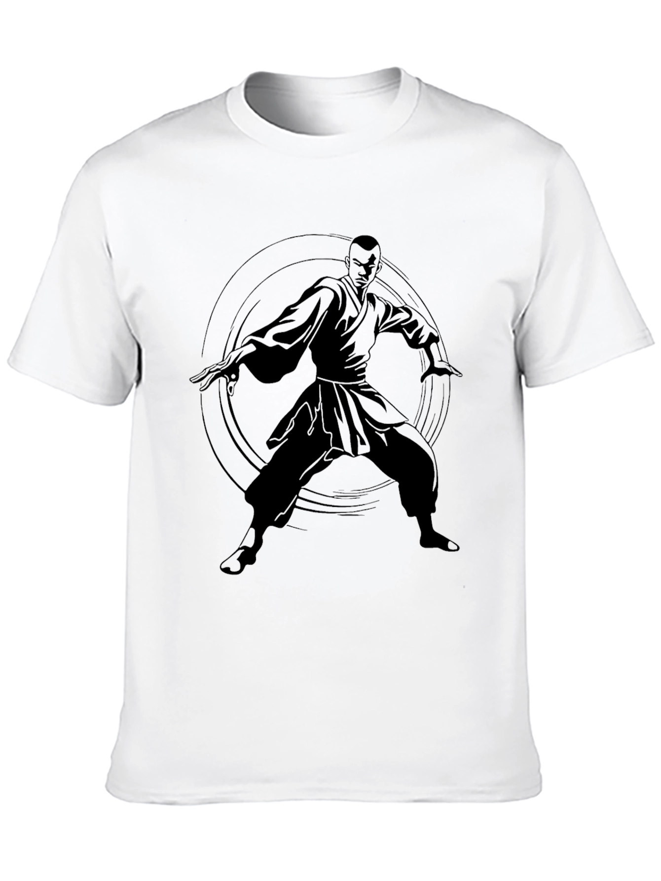 Martial Arts Graphic Tee - Black