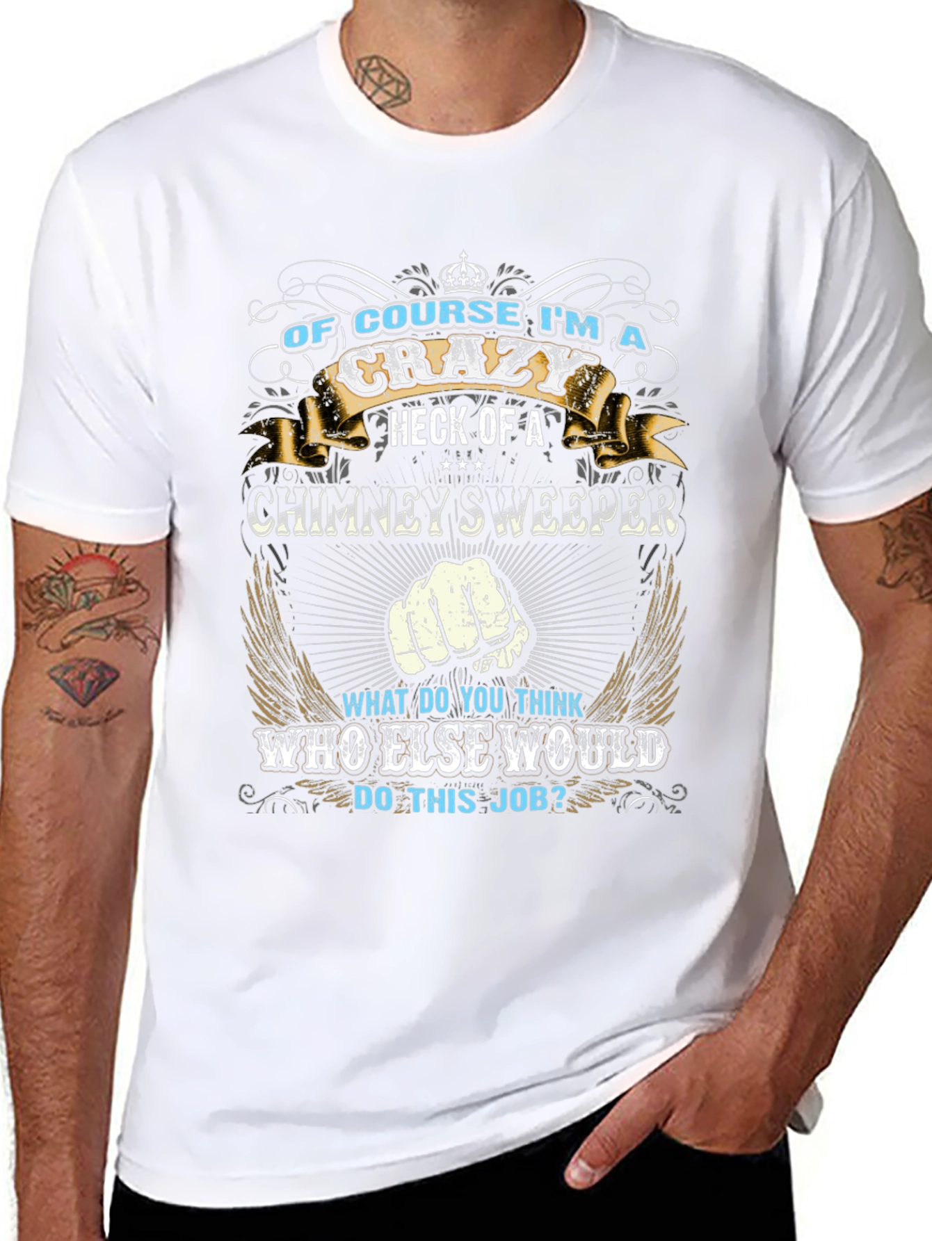 Crazy Chimney Sweeper Graphic T-Shirt
