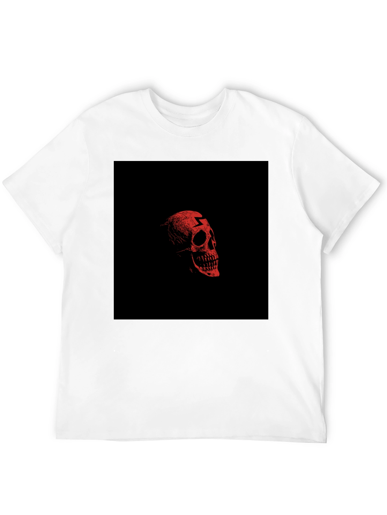 Edgy Skull Graphic Black T-Shirt for Men