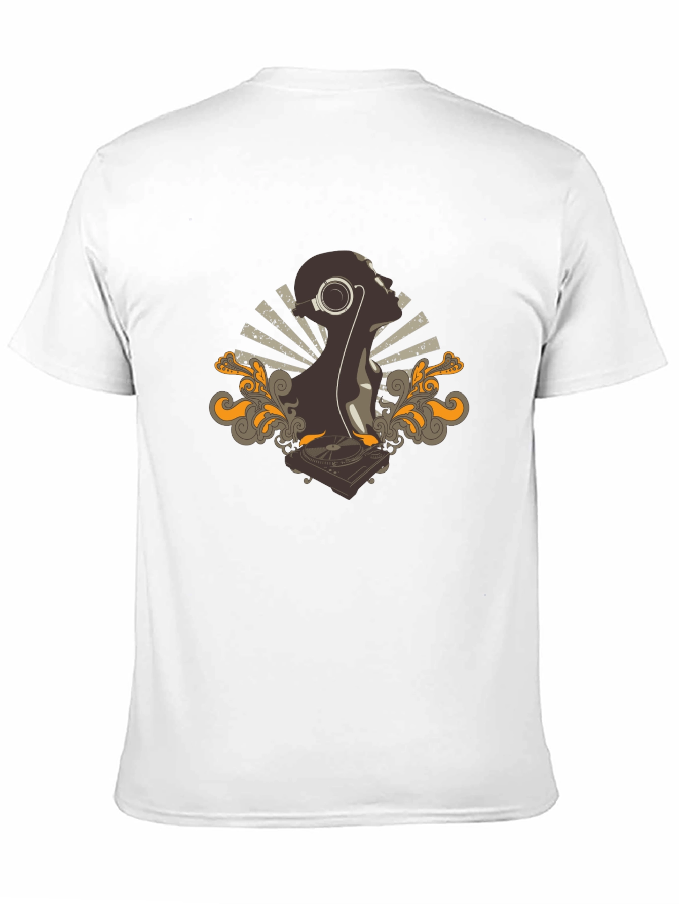 DJ Silhouette Graphic Tee - Stylish Black T-Shirt