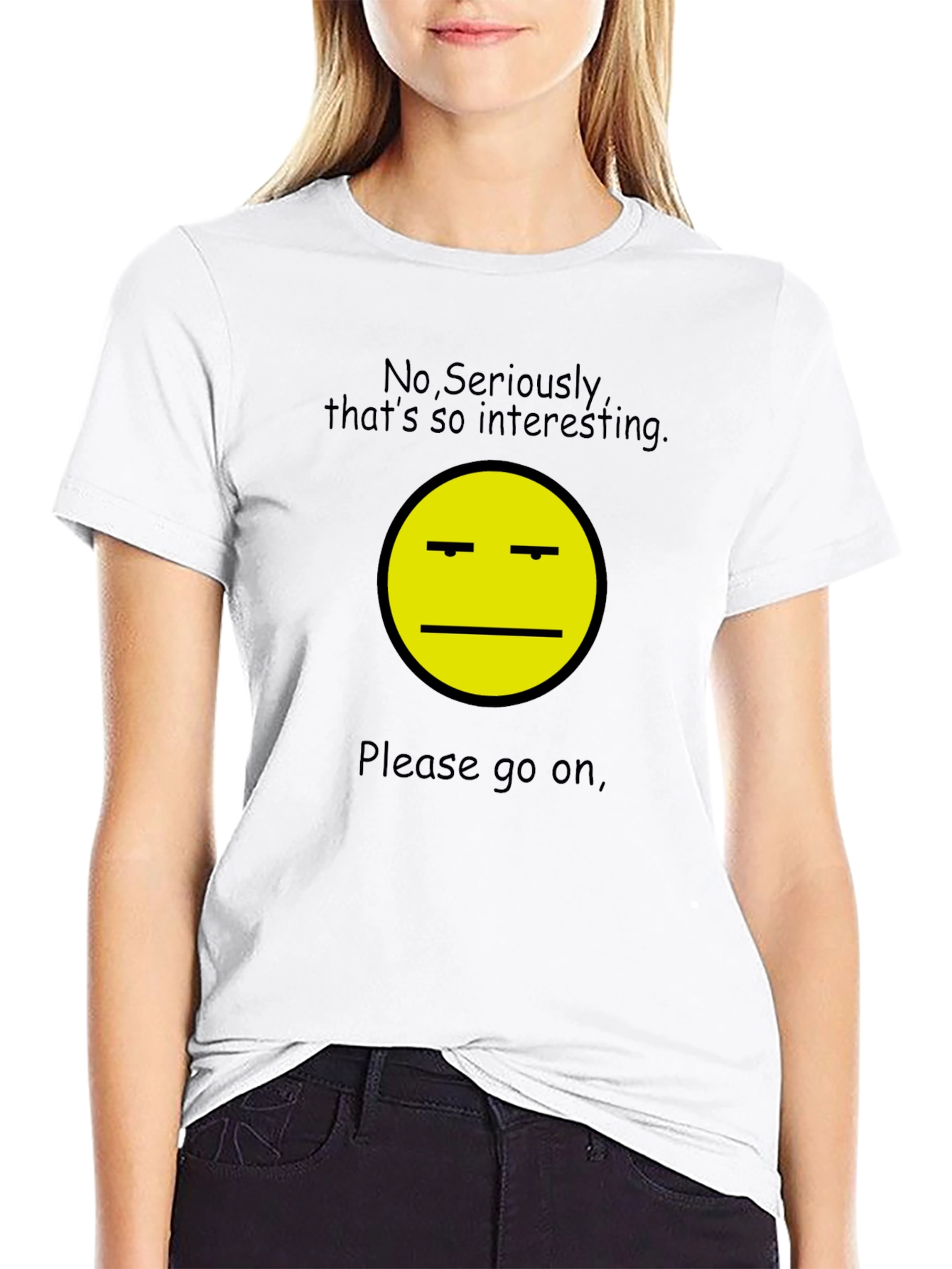 Sarcastic Interest T-Shirt - Unisex Black Tee