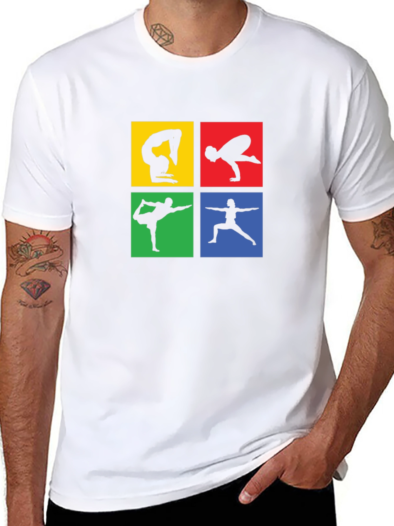 Yoga Pose Graphic T-Shirt