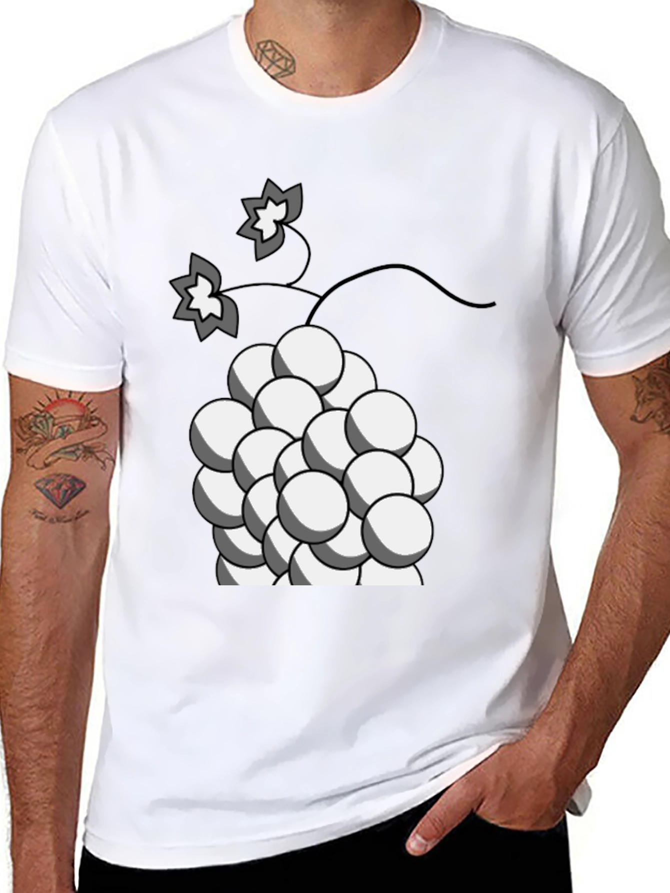 Cartoon Grape T-Shirt