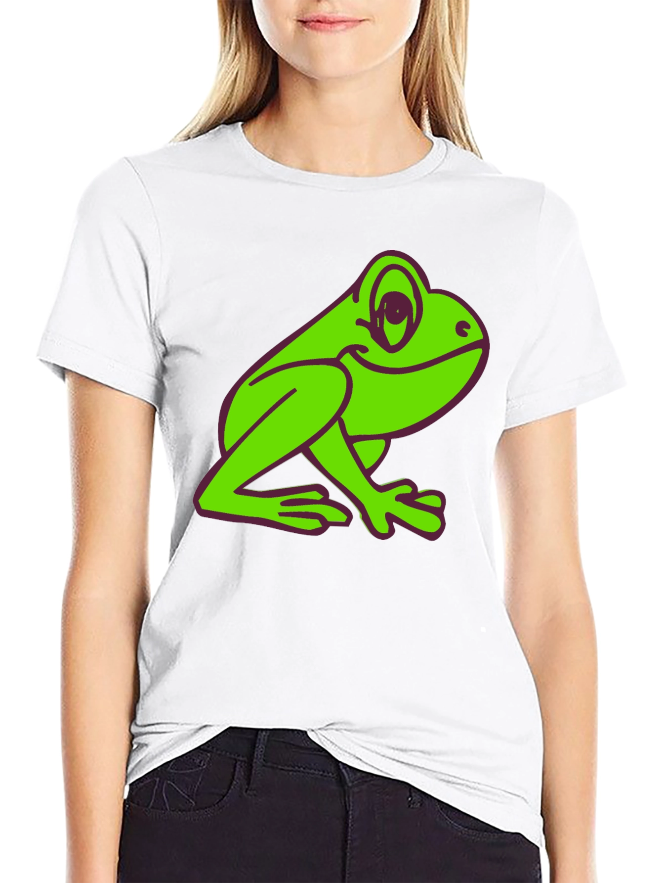 Fun Frog Graphic Tee - Black T-Shirt