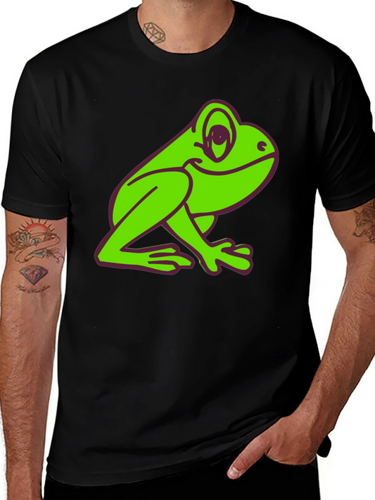 Fun Frog Graphic Tee - Black T-Shirt