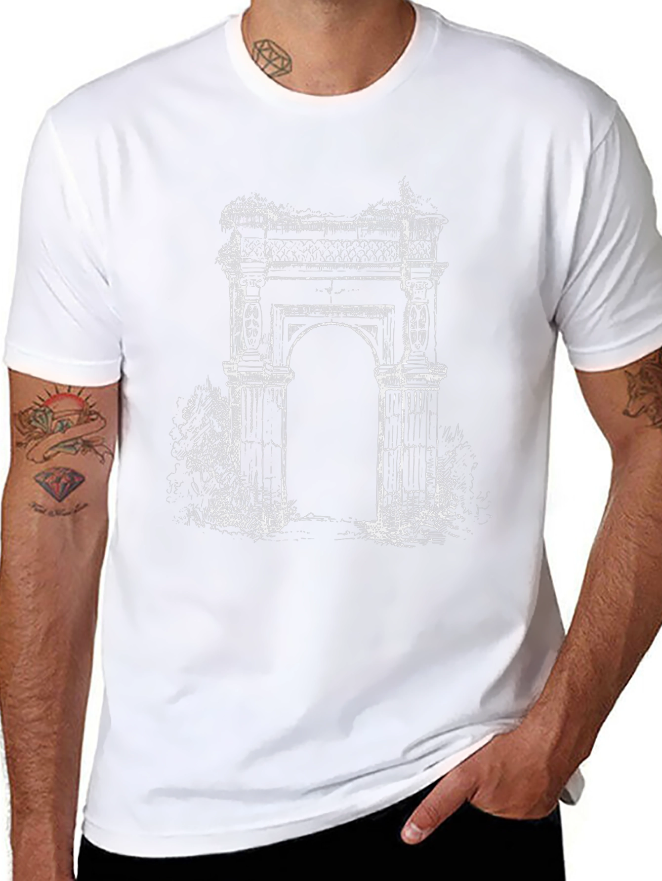 Architectural Arch Graphic Tee - Black