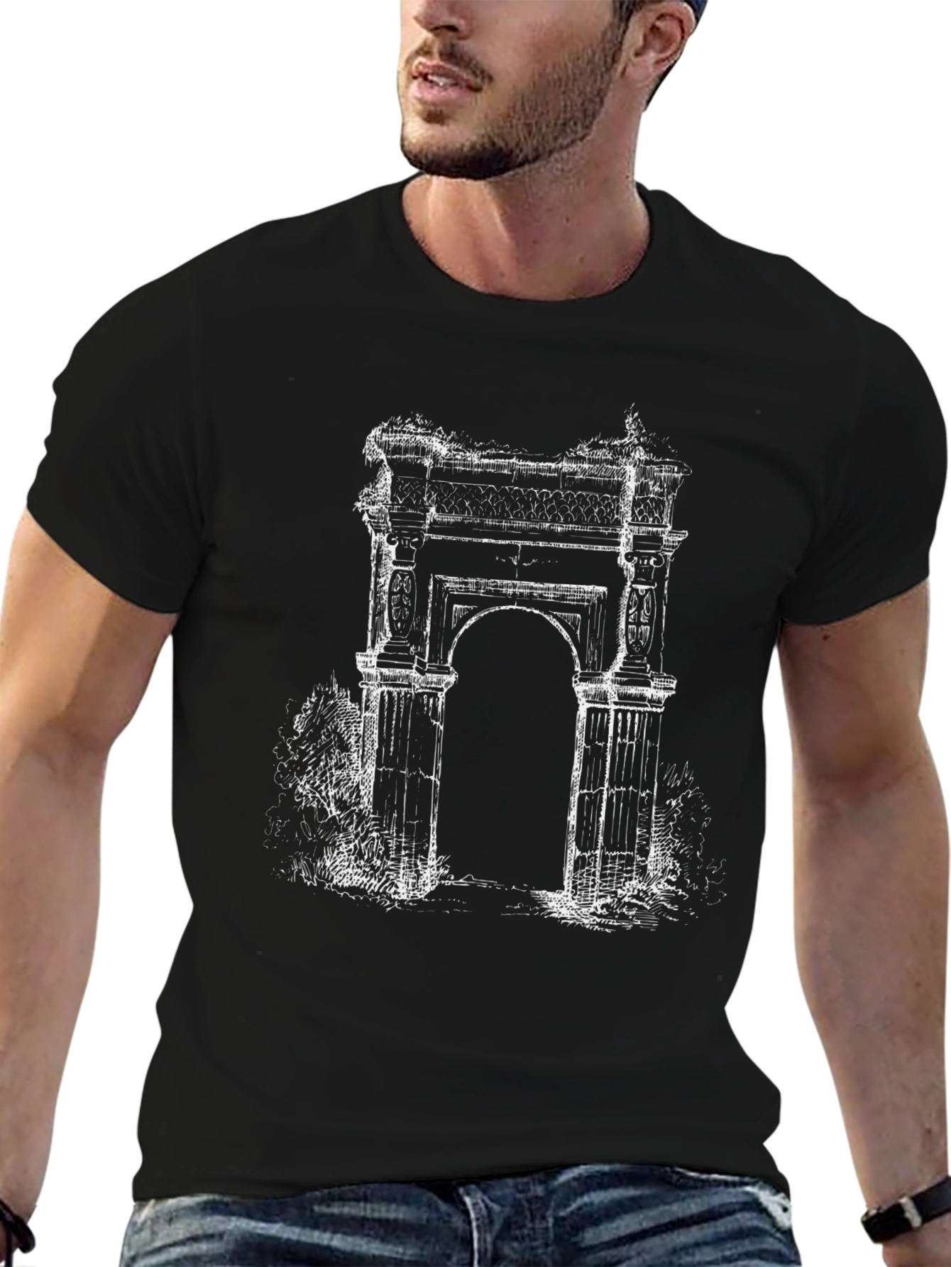 Architectural Arch Graphic Tee - Black