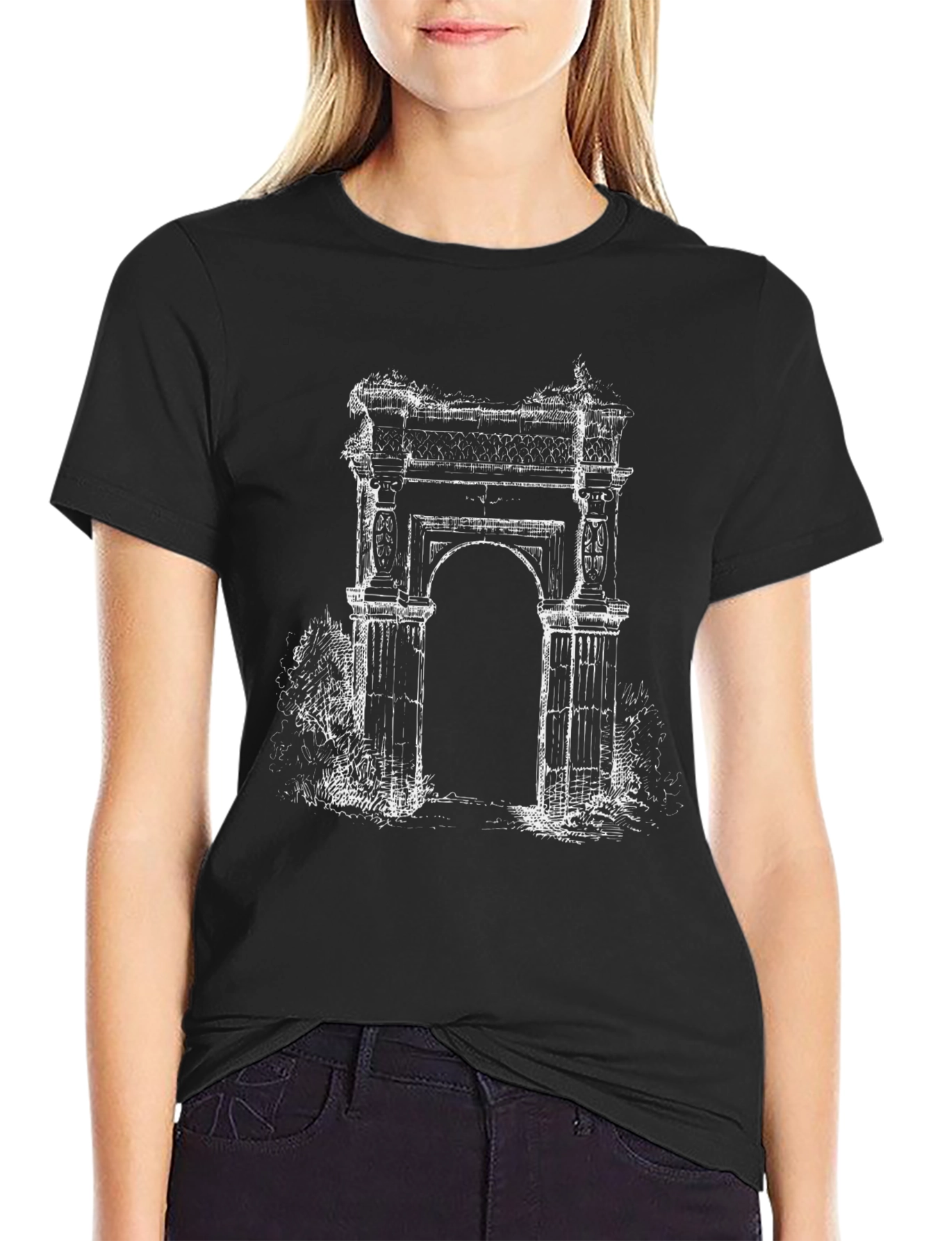 Architectural Arch Graphic Tee - Black
