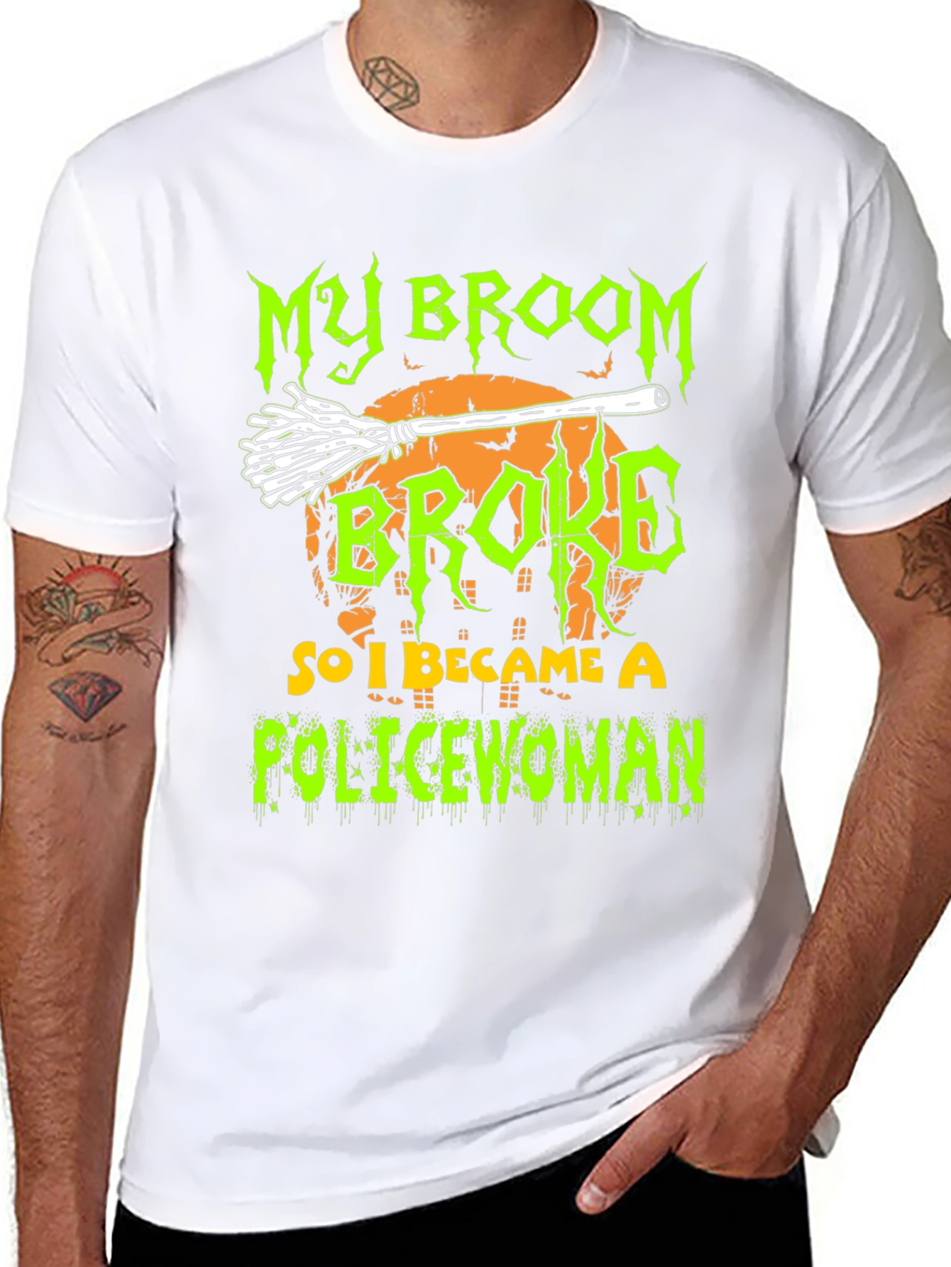 My Broom Broke So I Became A Policewoman T-Shirt