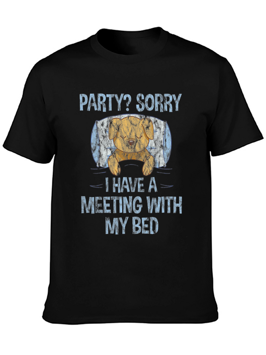 Party? Sorry Meeting with Bed T-Shirt