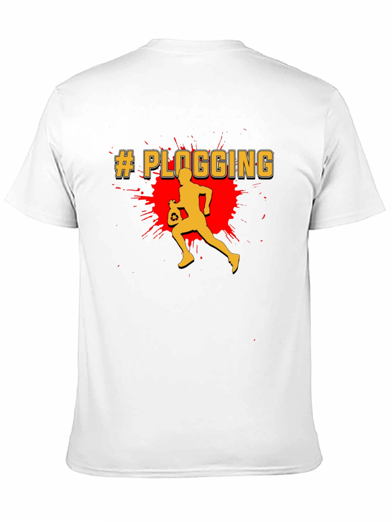 Plogging T-Shirt - Run & Recycle Tee
