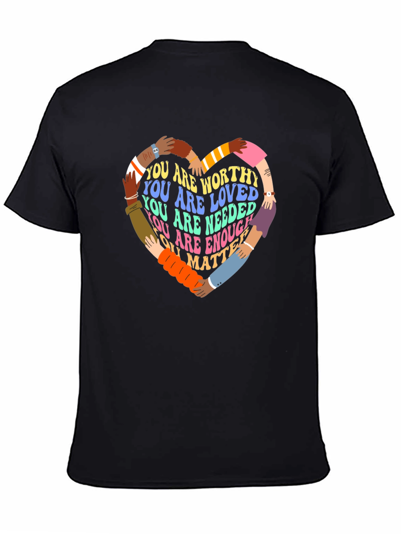 Diverse Hands Heart T-Shirt - You Matter