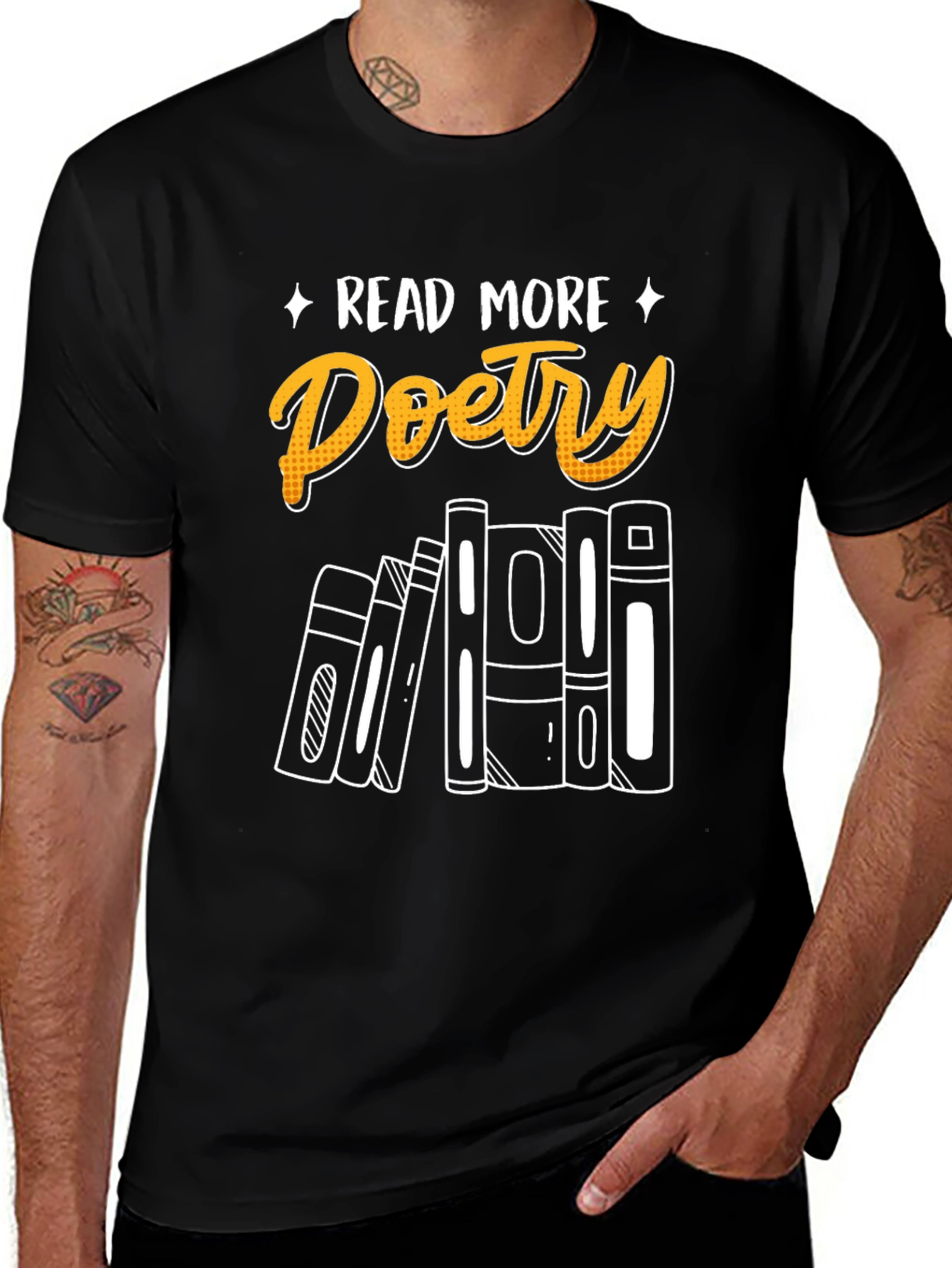 Read More Poetry Black Graphic Tee