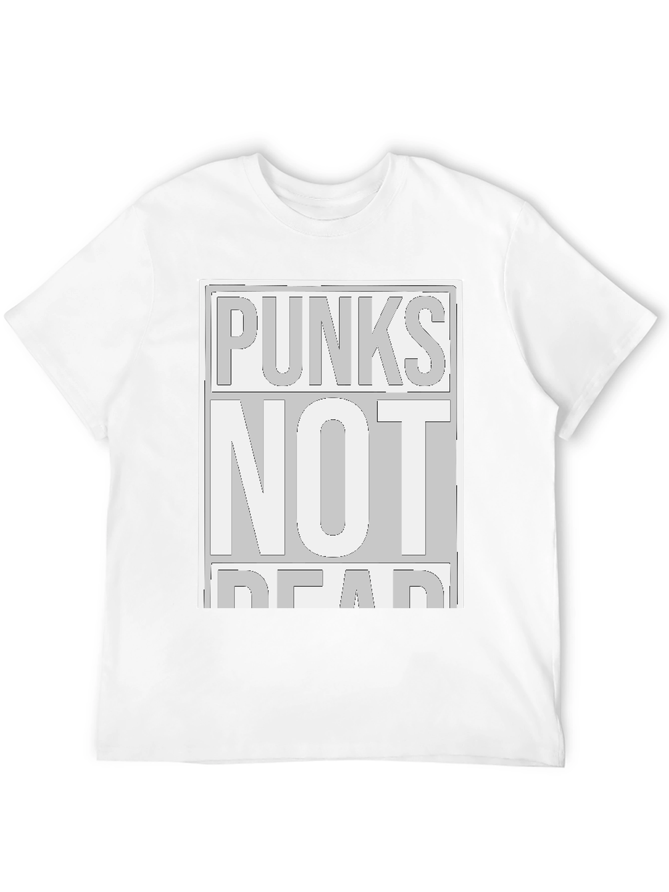 Punks Not Dead Graphic Tee - Black Cotton Shirt