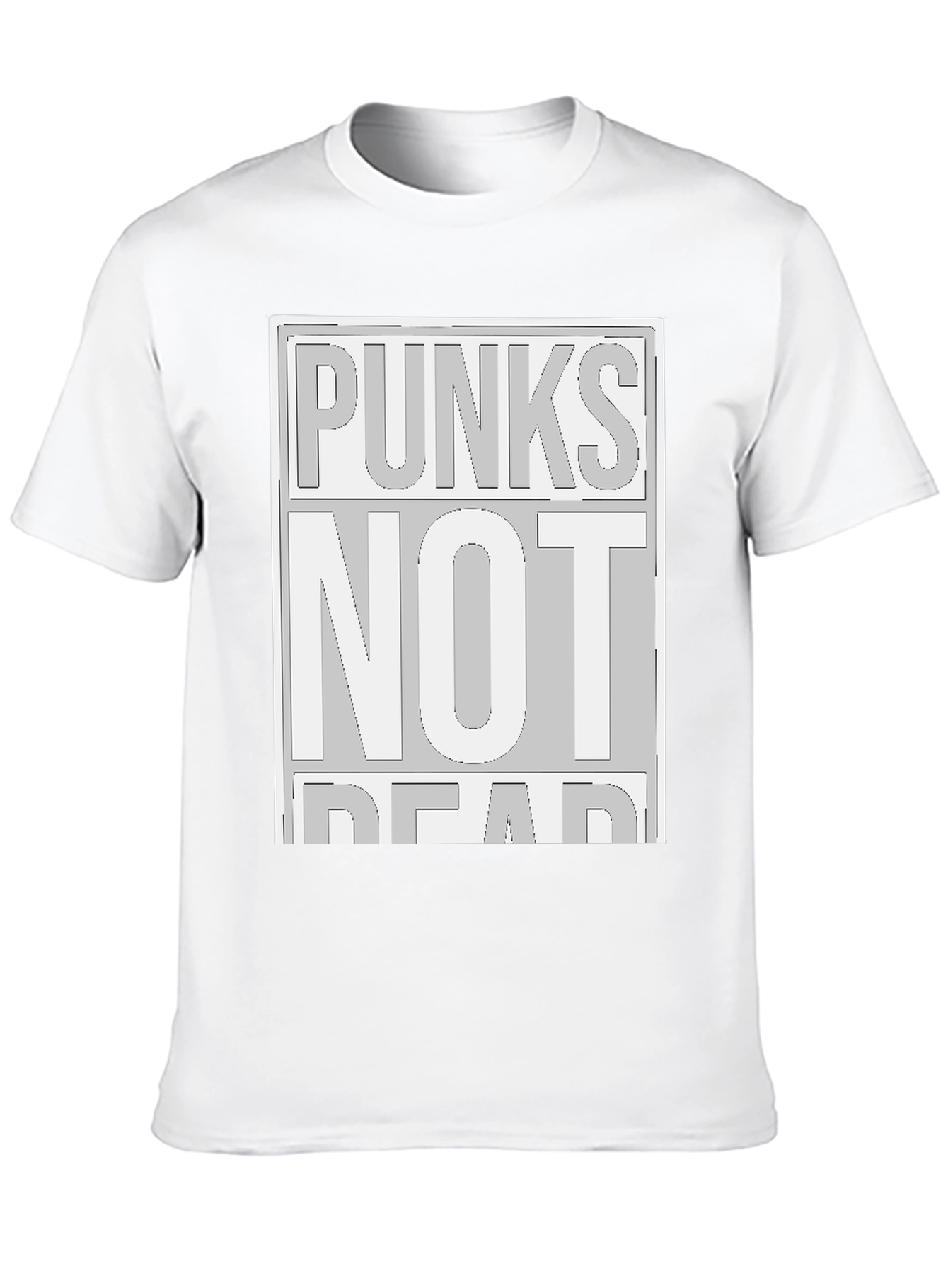 Punks Not Dead Graphic Tee - Black Cotton Shirt