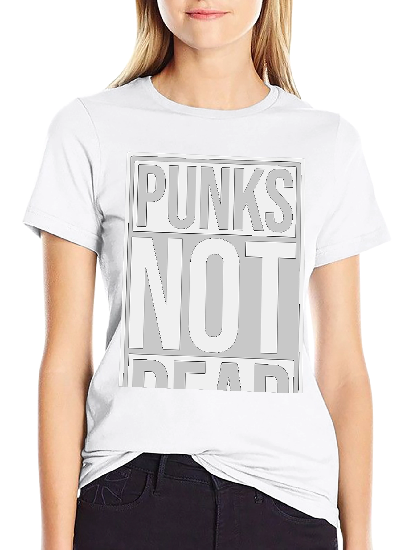 Punks Not Dead Graphic Tee - Black Cotton Shirt