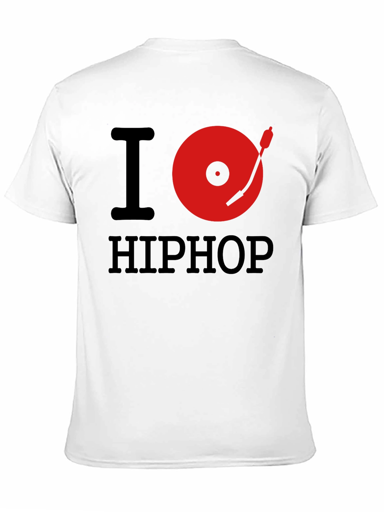 I Love Hip Hop Black Graphic T-Shirt