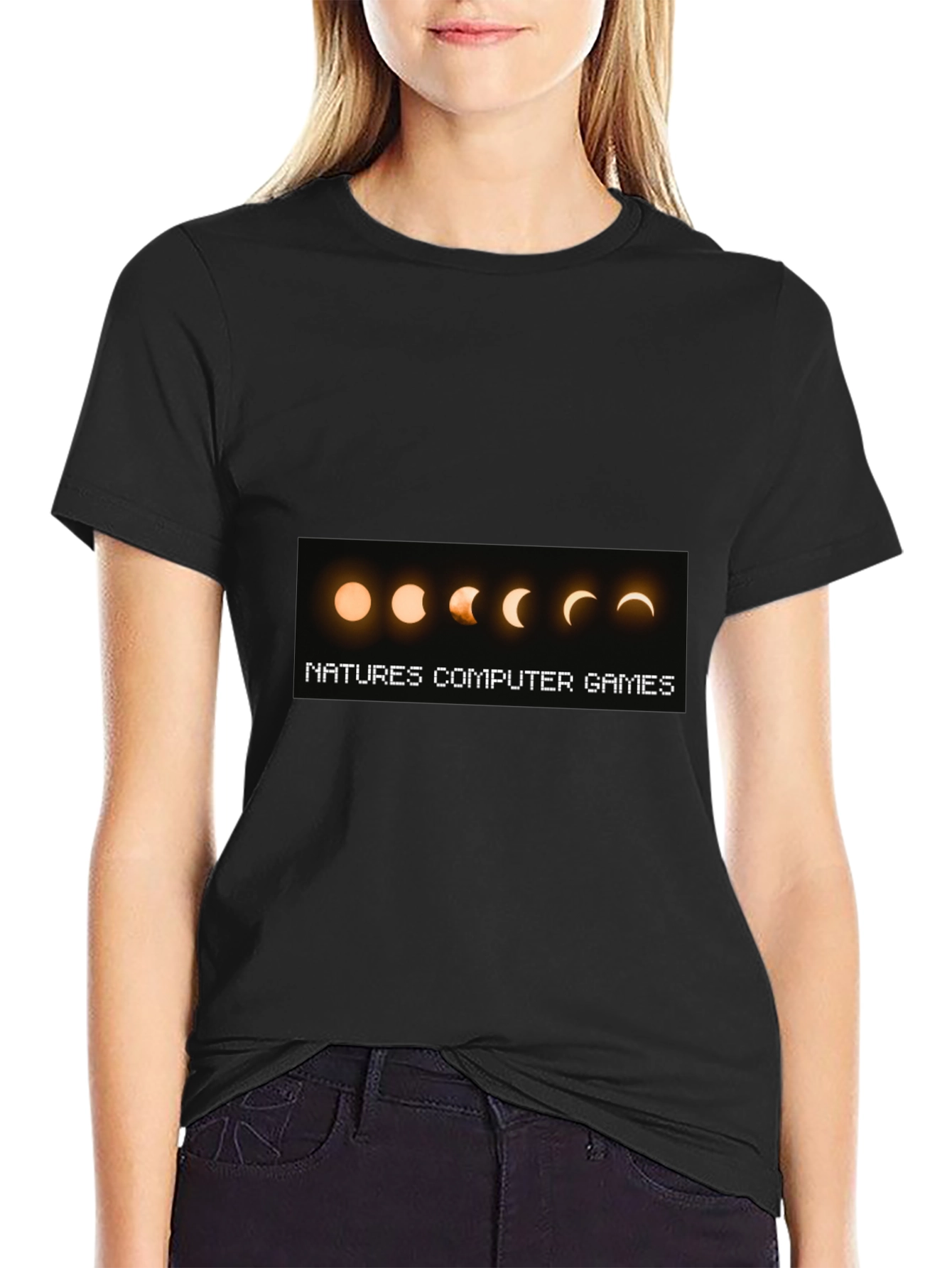 Natures Computer Games Black T-Shirt