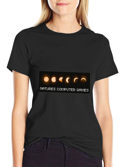 Natures Computer Games Black T-Shirt